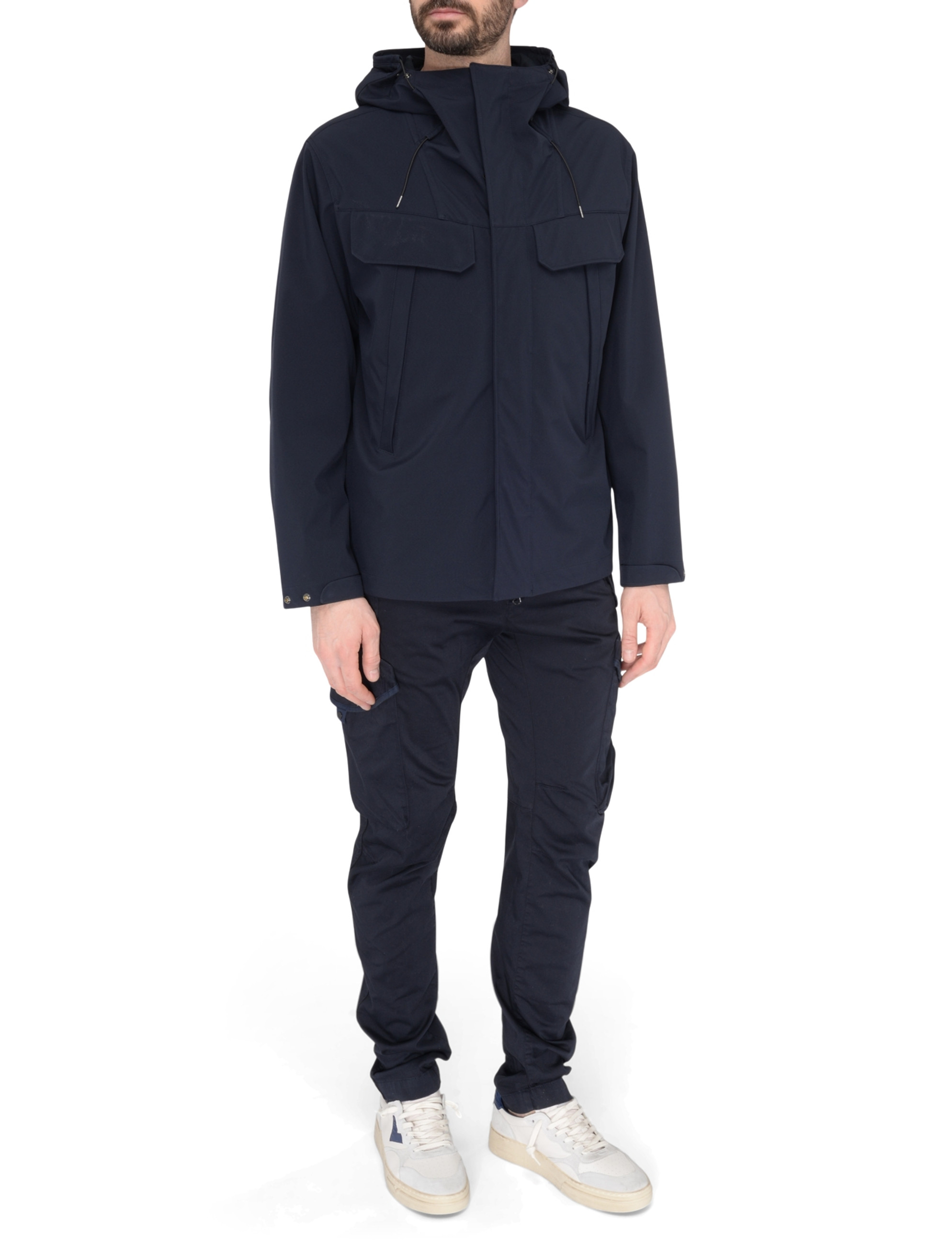 Jacket C.P. Company Shell-R Double Pocket Goggle blue | H-Brands