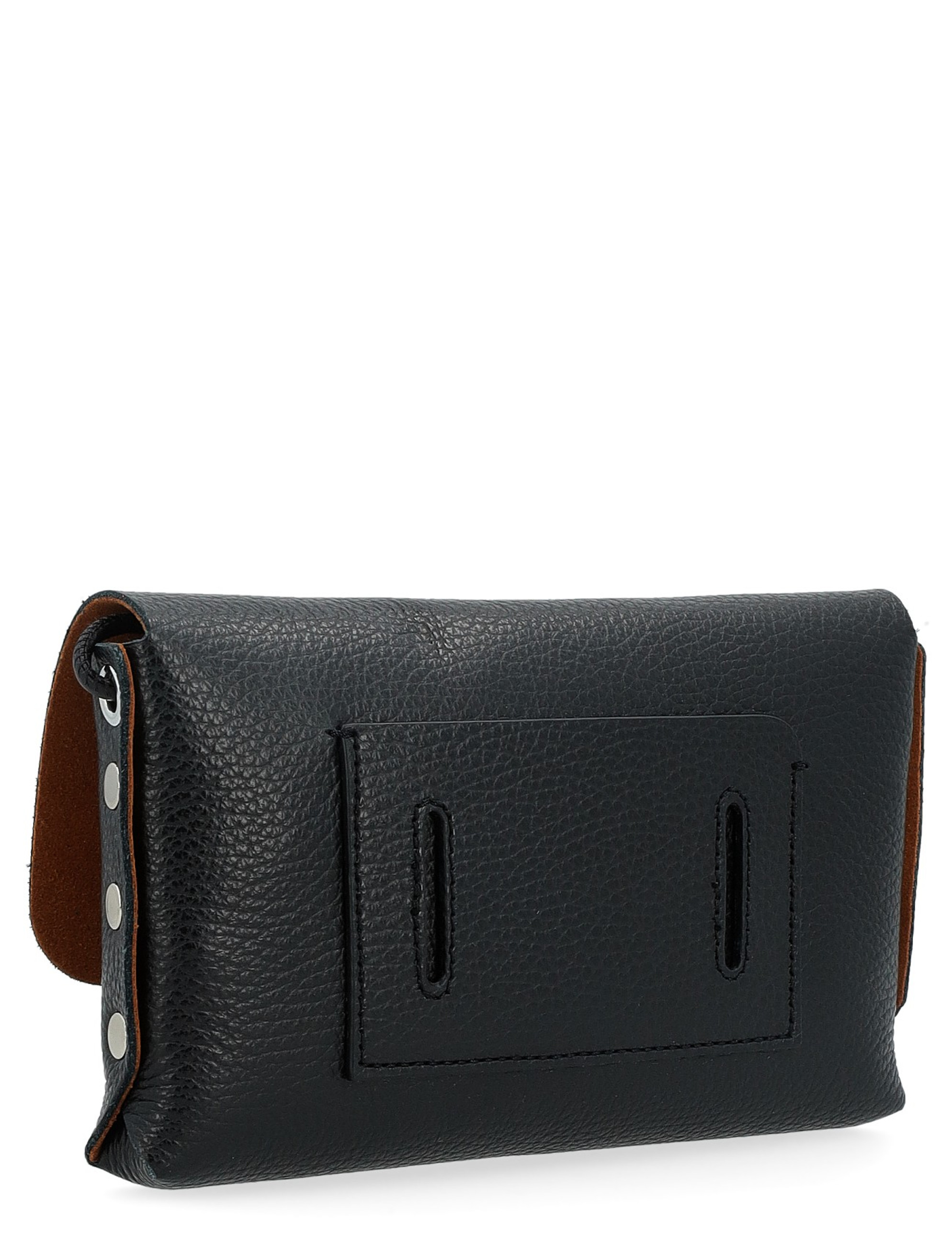 ZANELLATO 068790MSAETAZ0001 関税送料込 Pochette Zanellato Lettera S in pelle martellata nera | H-Brands