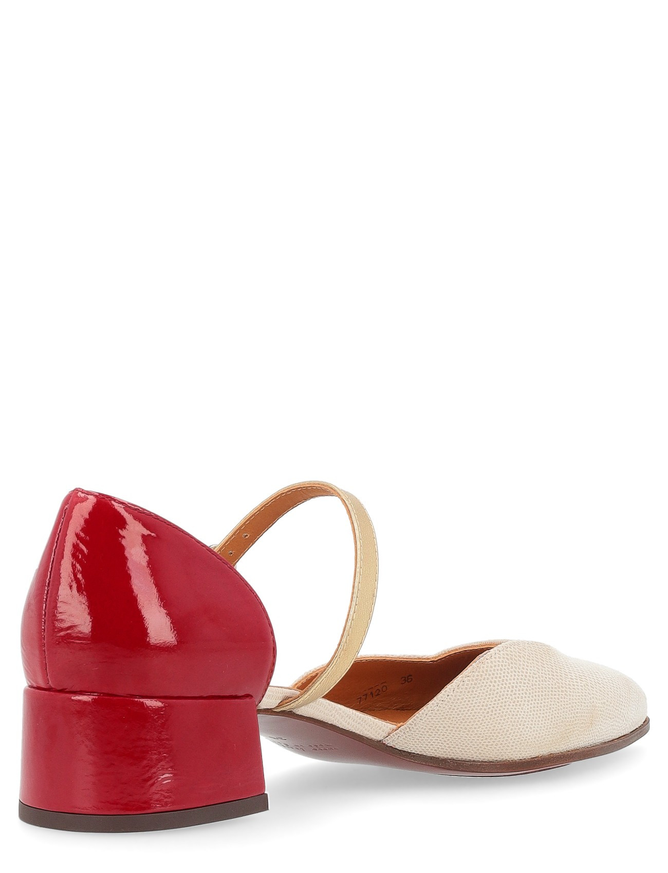 Chie Mihara heeled shoe in beige leather | H-Brands