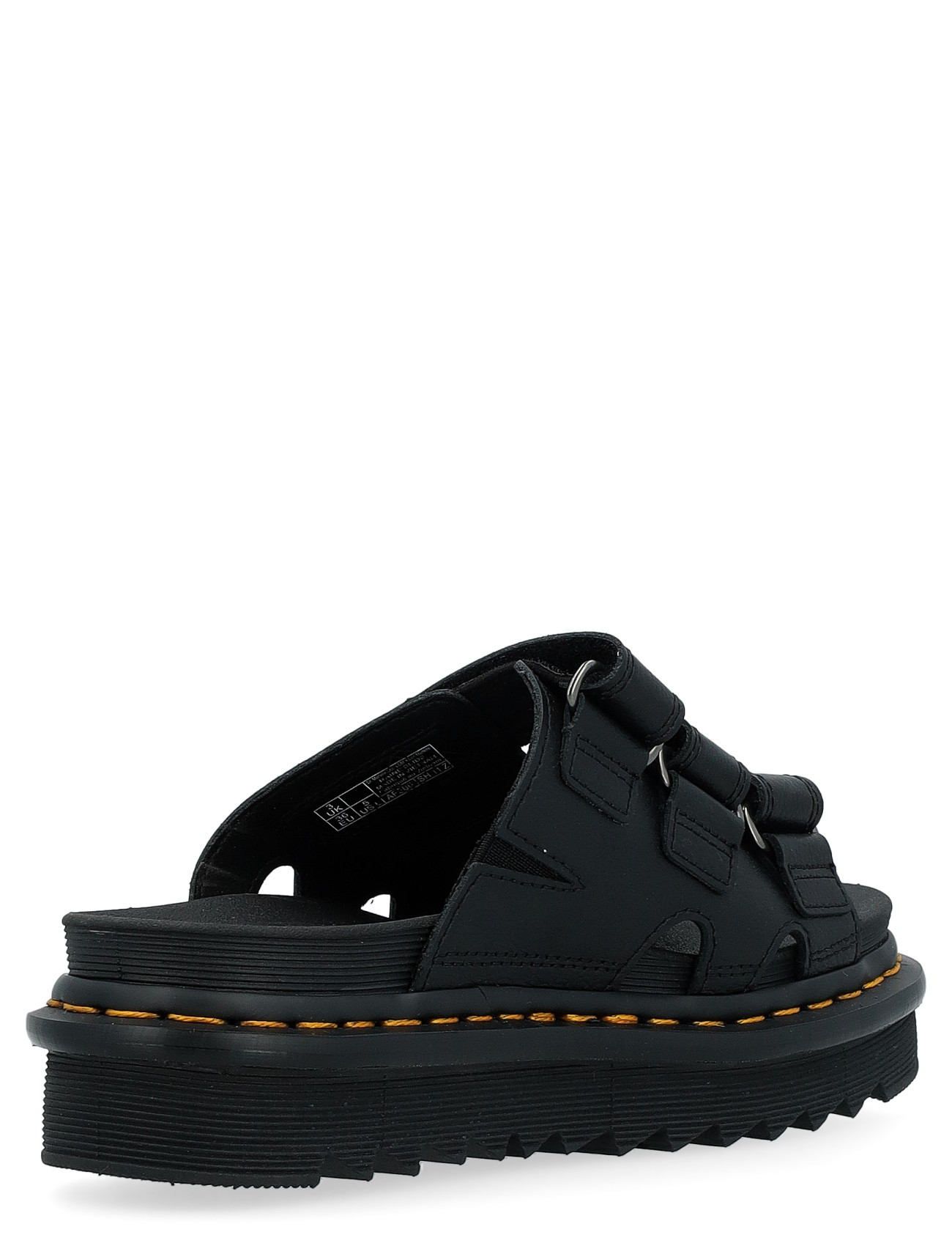 Dr. Martens Slide Sandal in Black Leather | H-Brands