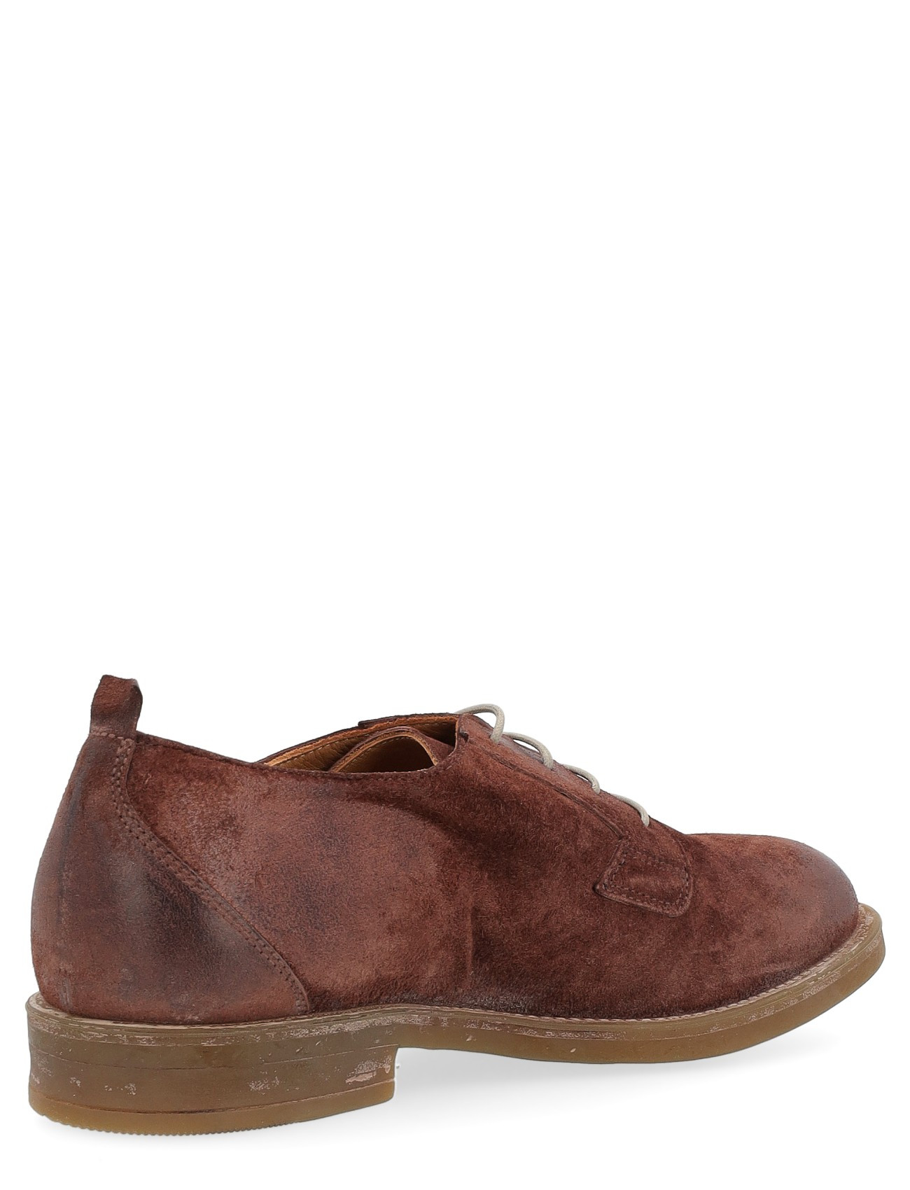 Stringata Moma Derby in suede vintage marrone | H-Brands
