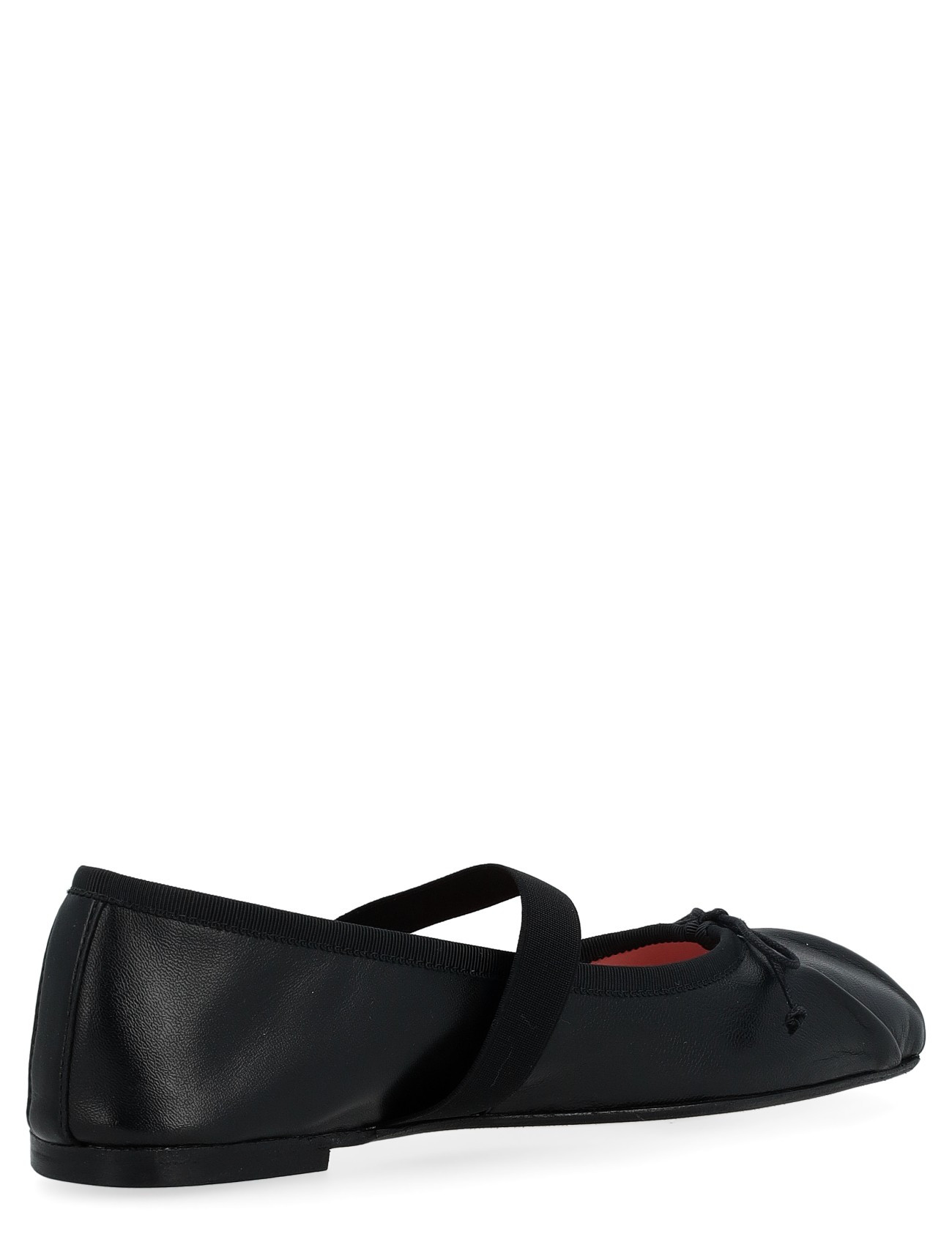 Pretty Ballerinas Camille Black Leather Ballet Flats | H-Brands