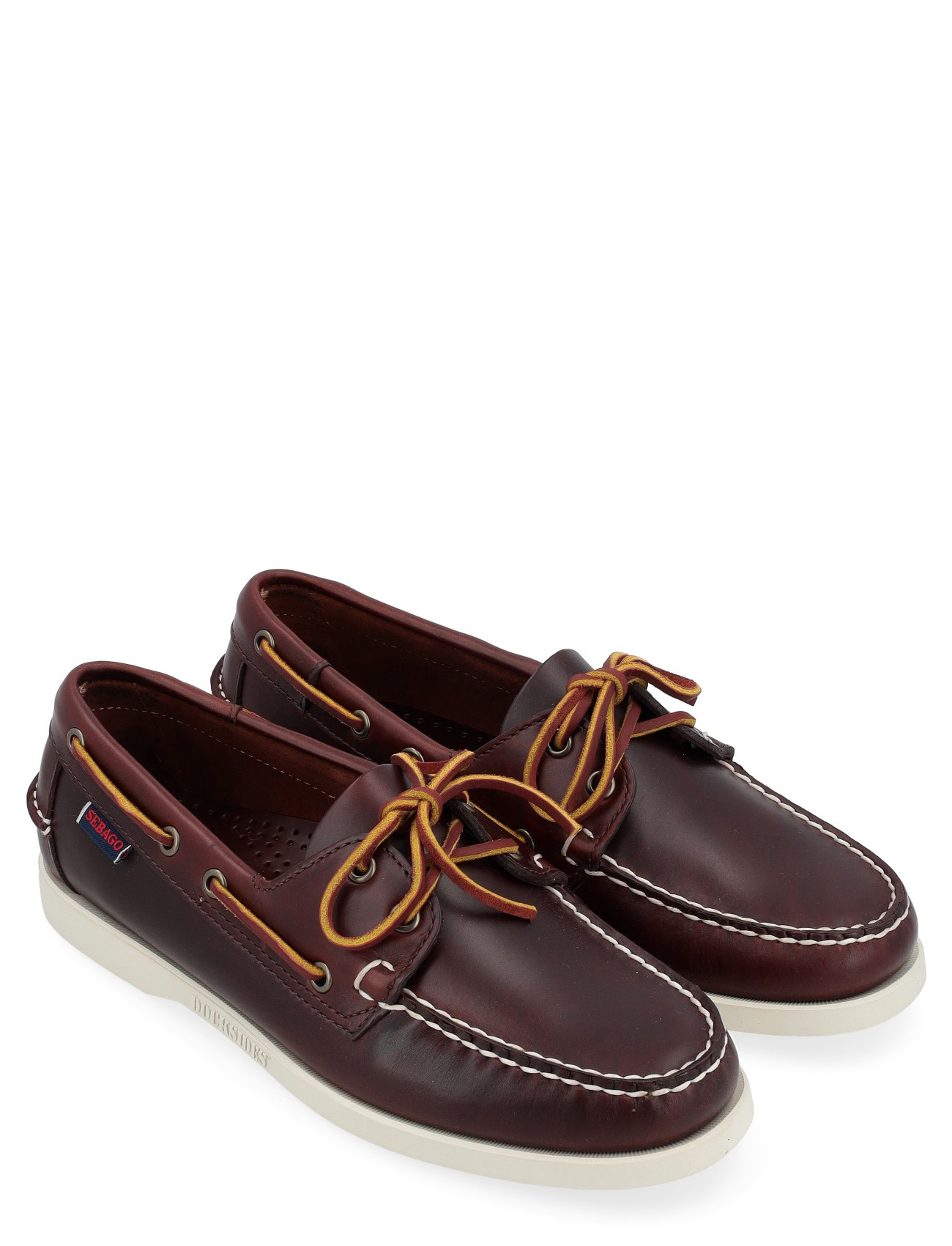 Sebago Portland Waxed Loafer in Brown Leather | H-Brands