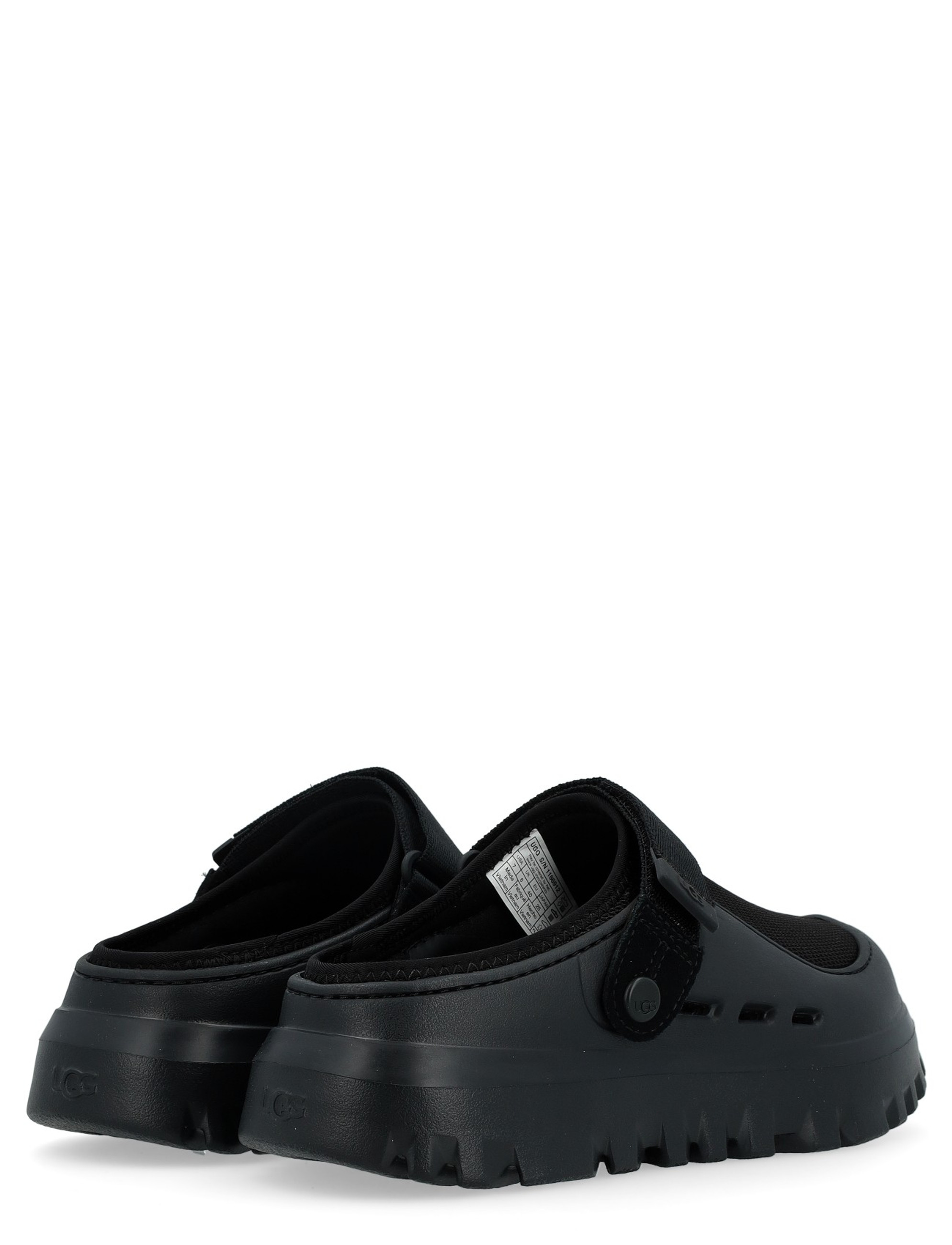 サンダル・ミュール UGG Mesh Hybrid Slipper Peak Mode Black 1166912BLK UGG PeakMod sandals in black mesh | H-Brands