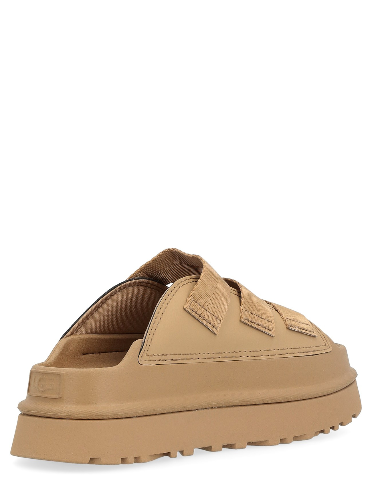 UGG GoldenGlow Sandal in Sand-Colored Fabric | H-Brands