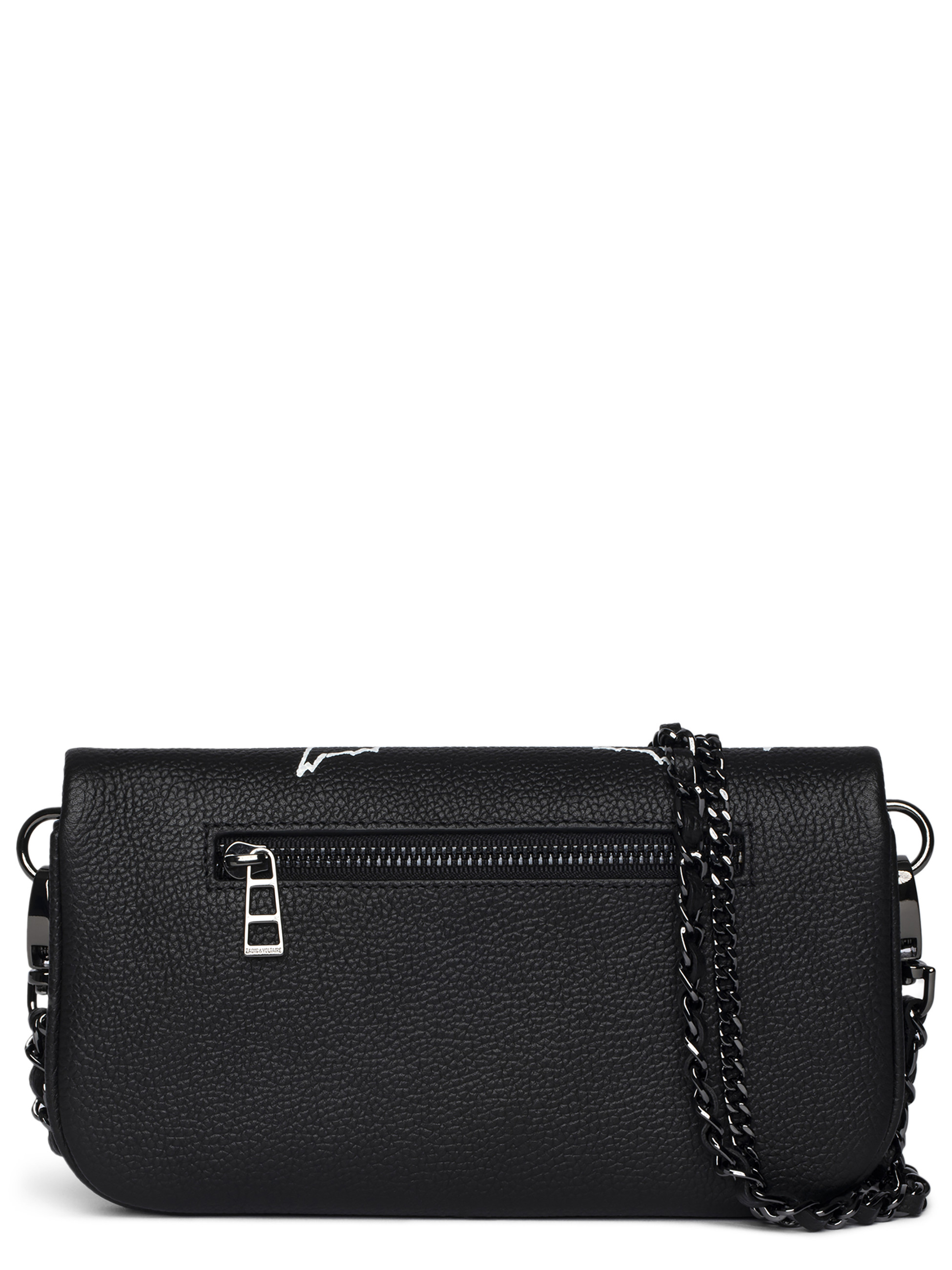 Zadig&Voltaire Rock Nano Punk Clutch in Black Leather | H-Brands