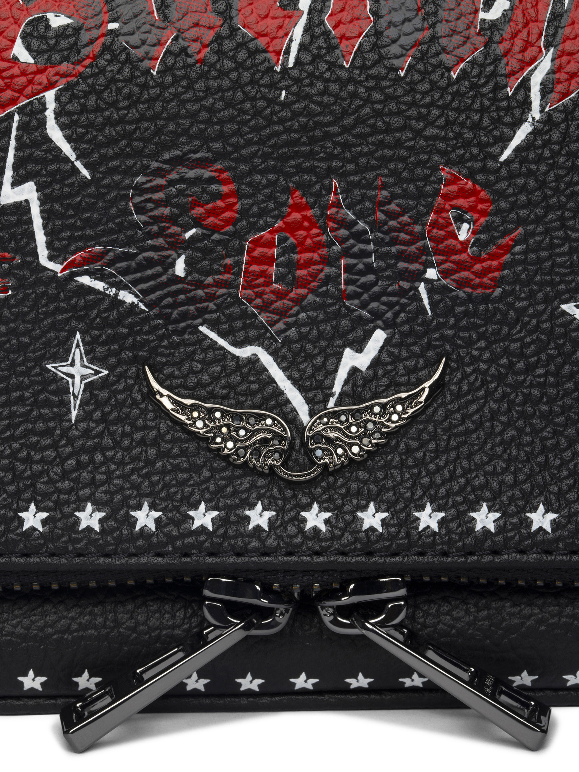 Zadig&Voltaire Rock Nano Punk Clutch in Black Leather | H-Brands