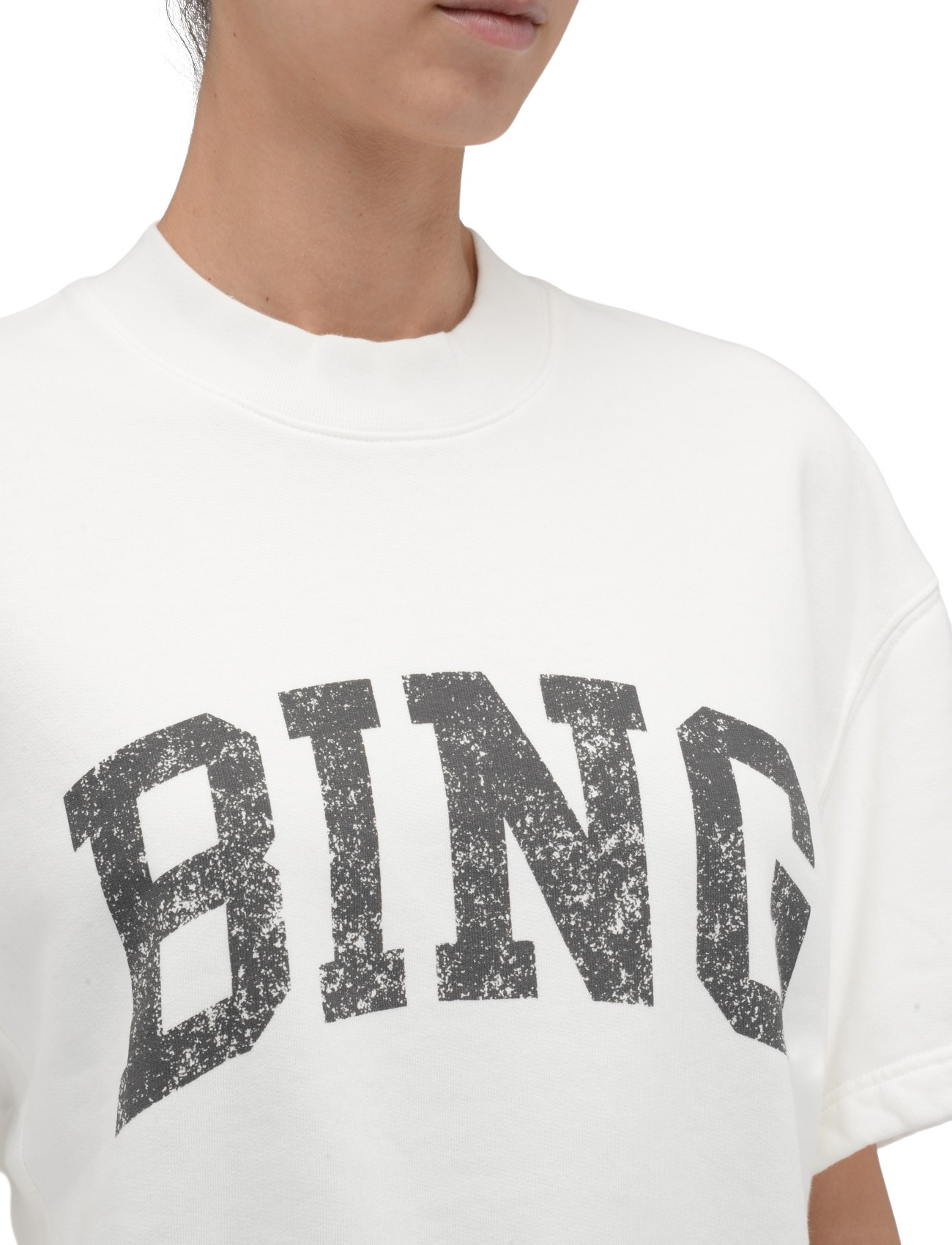 Anine Bing White Cotton T-Shirt | H-Brands