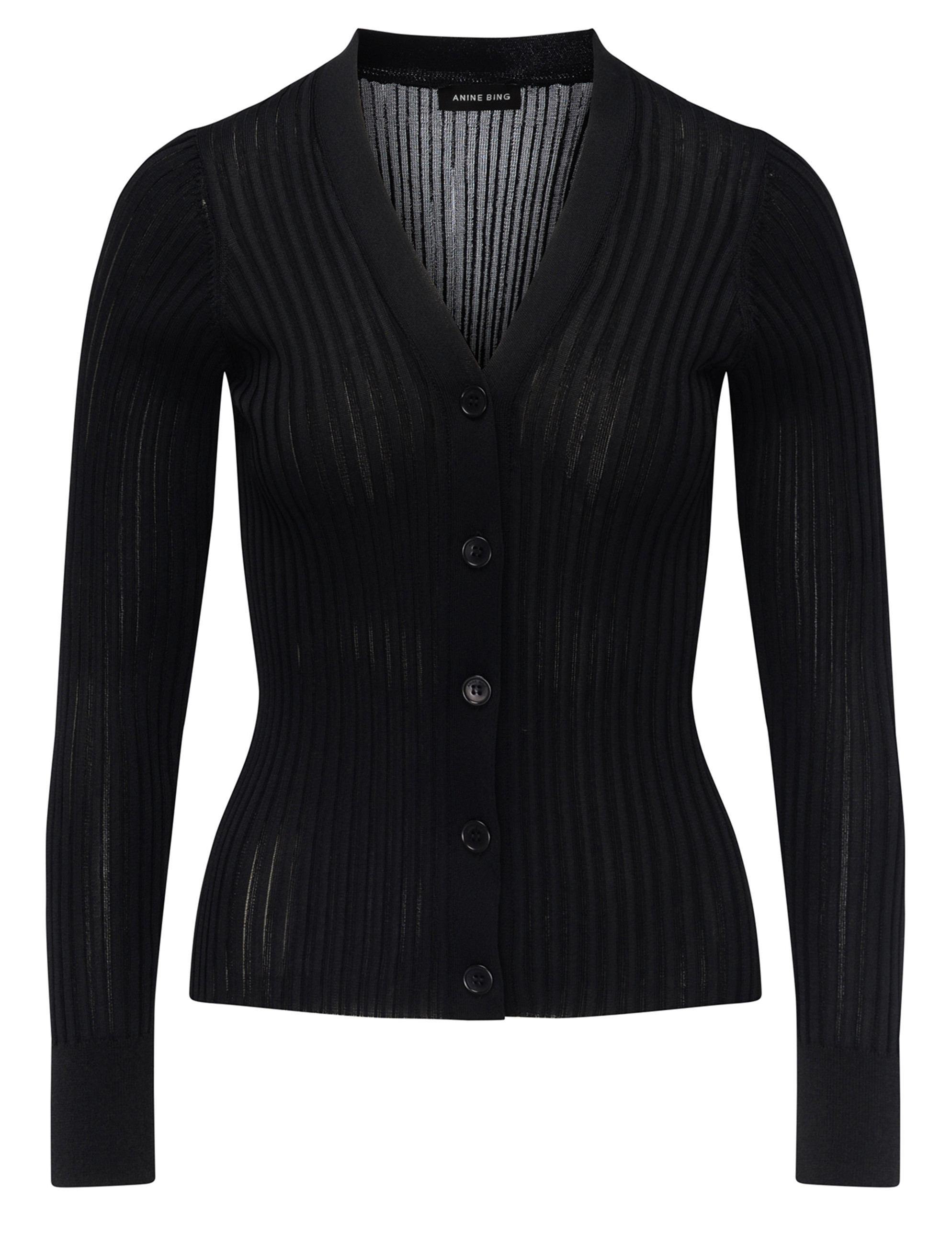 Cardigan Anine Bing Matheo in viscosa nero