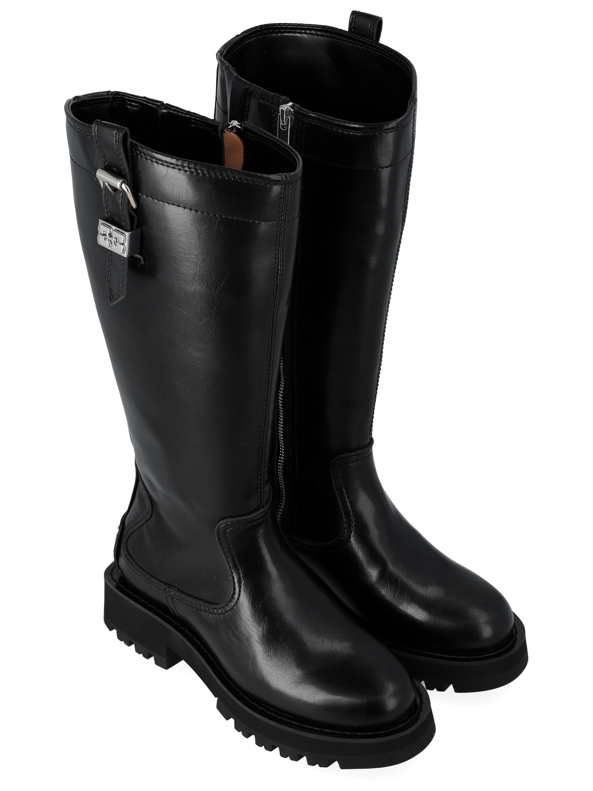 Ganni Studs boot in black vegan leather | H-Brands Ganni Studs boot in black vegan leather | H-Brands