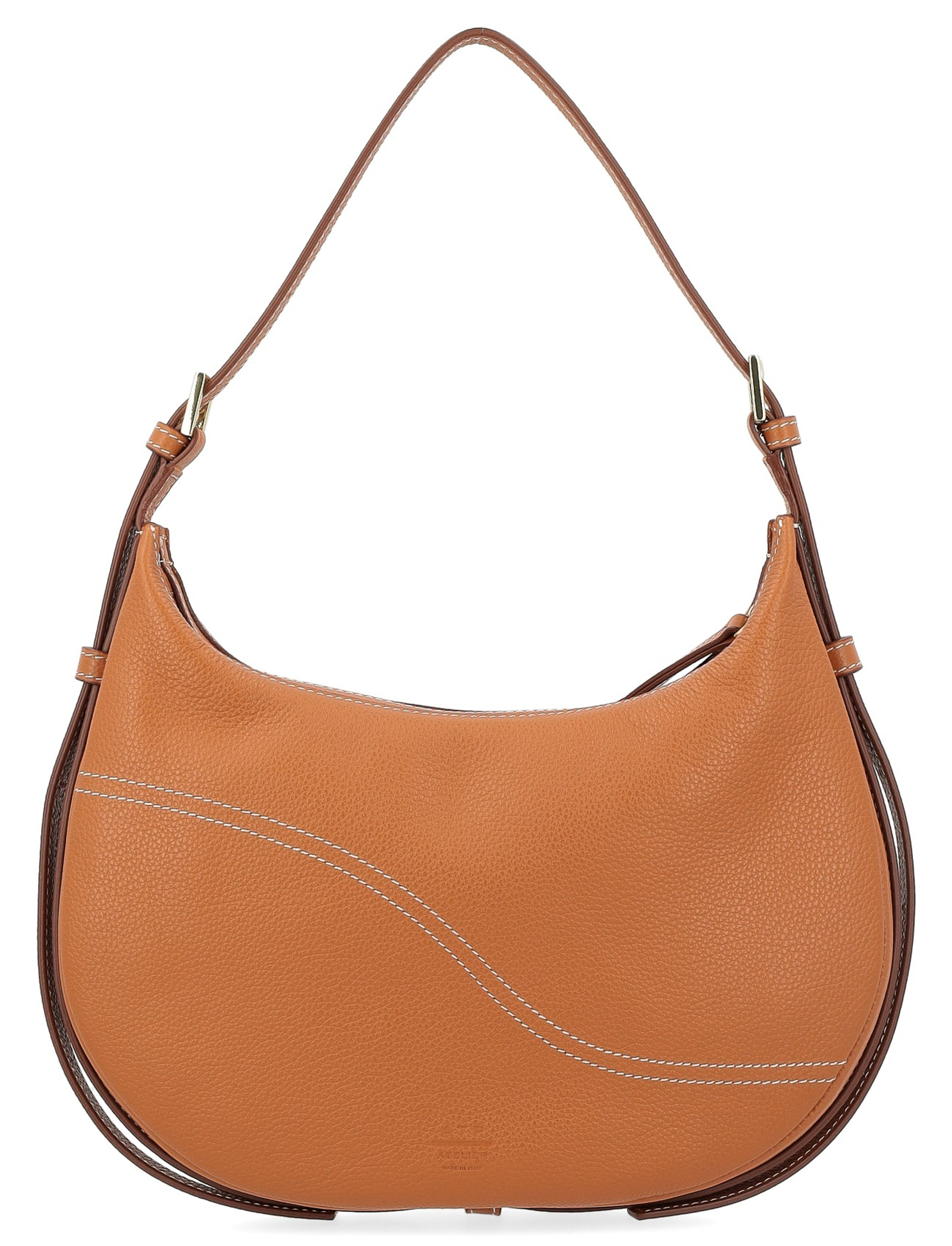 ATP Atelier Hobo Liveri Bolso pequeño de piel color coñac 