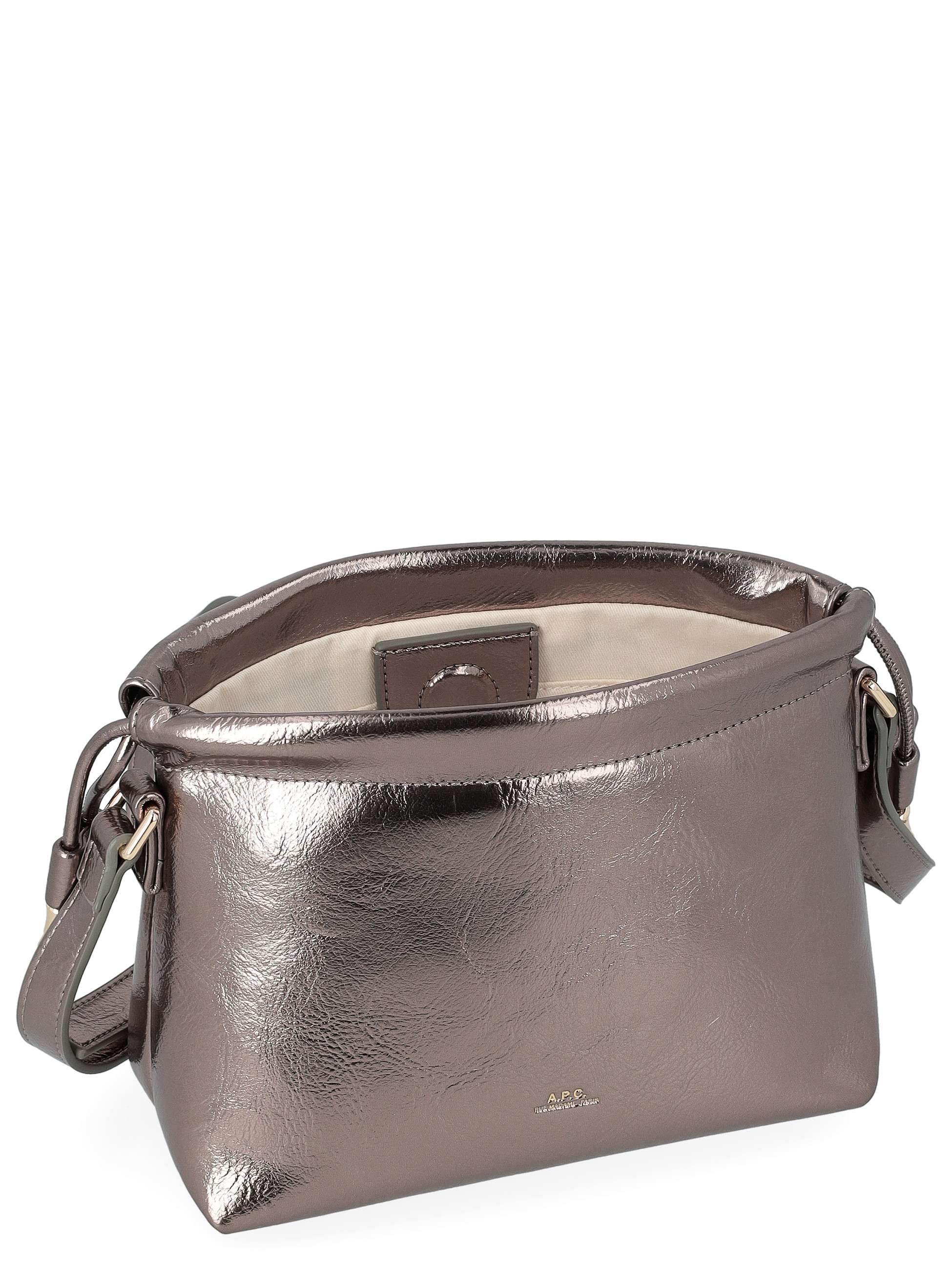 A.P.C. Mini Bag in Silver Vegan Leather | H-Brands