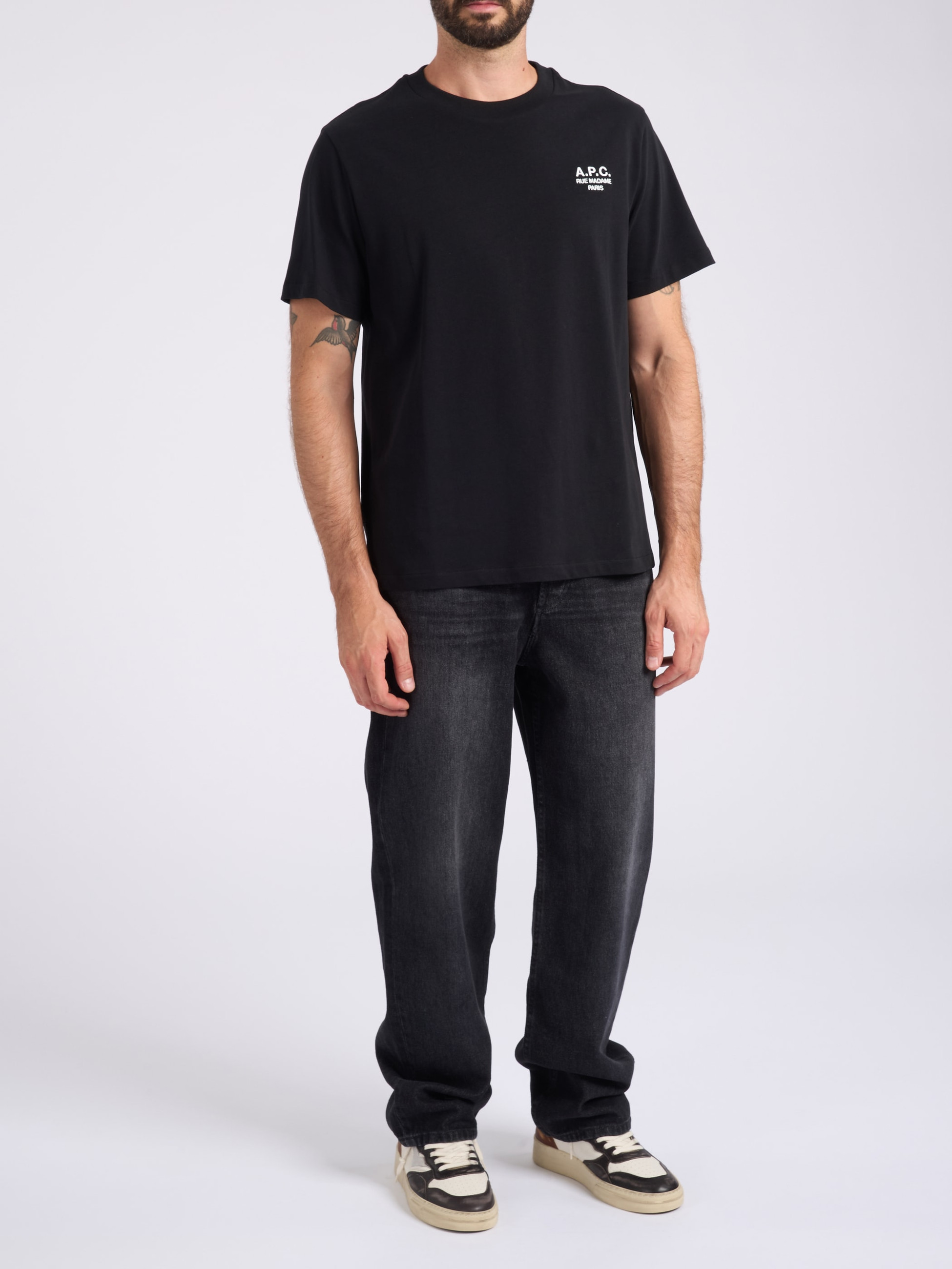 A.P.C. Rue Madame T-Shirt in black cotton