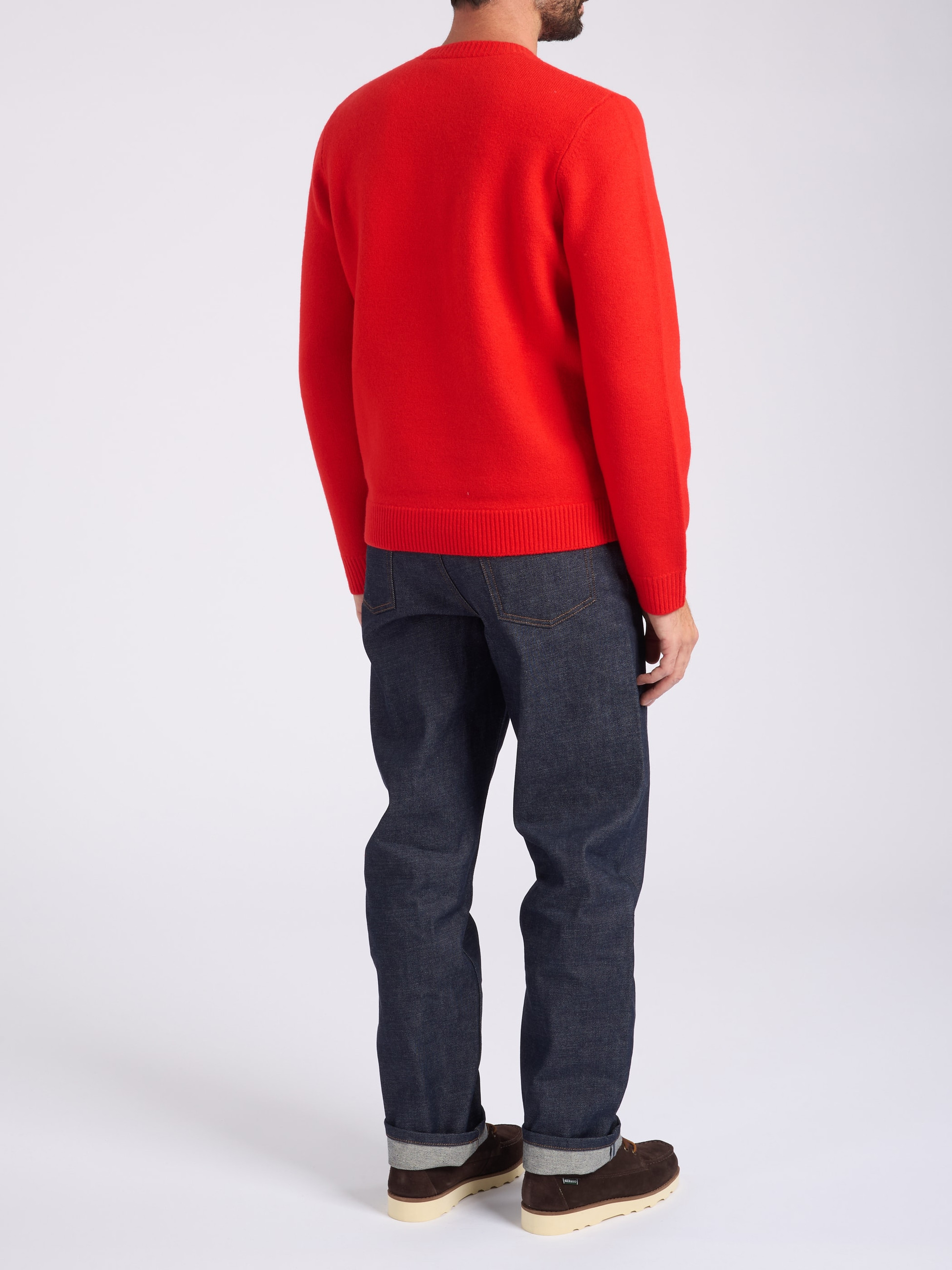 A.P.C. Sweater in Lobster Red Wool | H-Brands