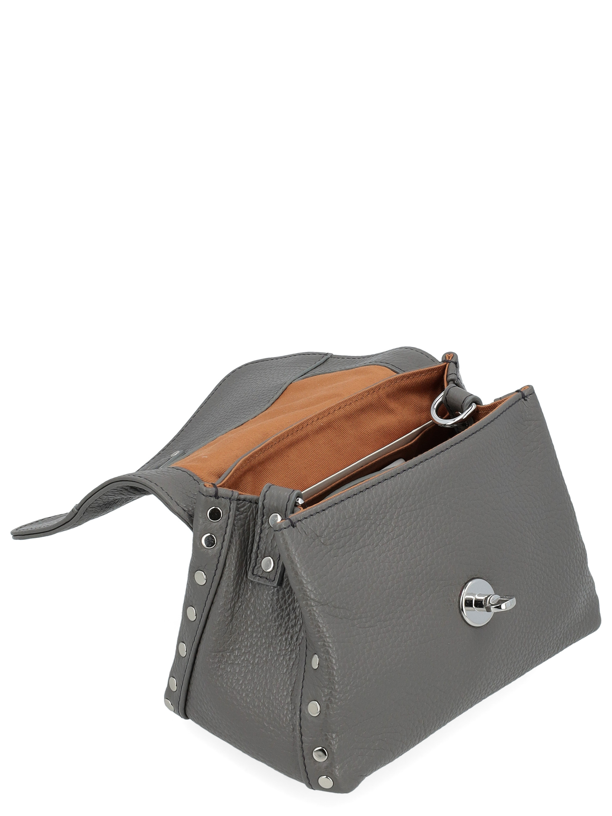 Zanellato Daily Baby Bag in Gray Embossed Leather | H-Brands