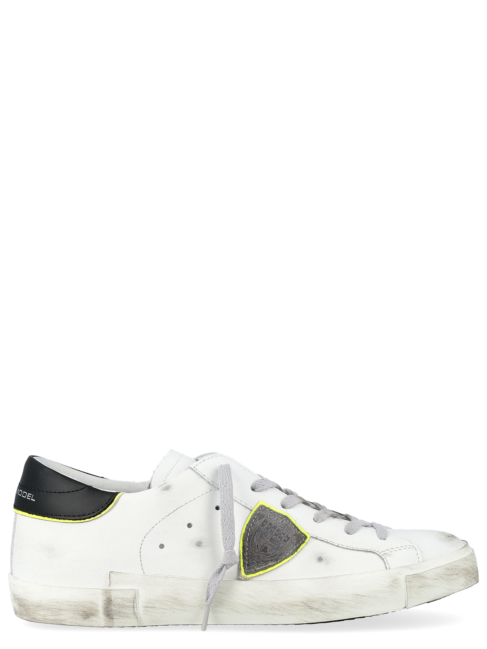 Philippe Model Sneakers in Black and White Leather | H-Brands