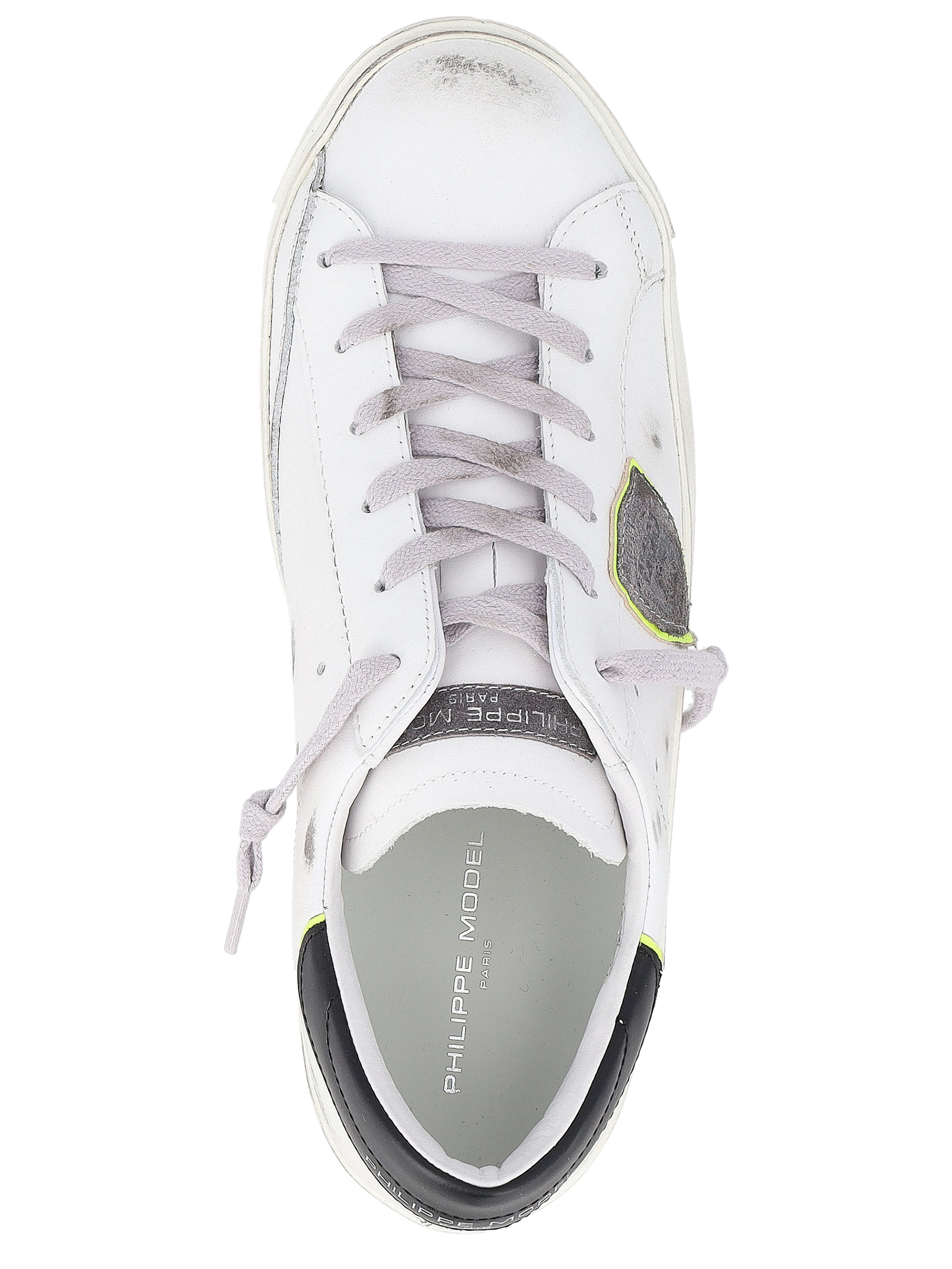 Philippe Model Sneakers in Black and White Leather | H-Brands