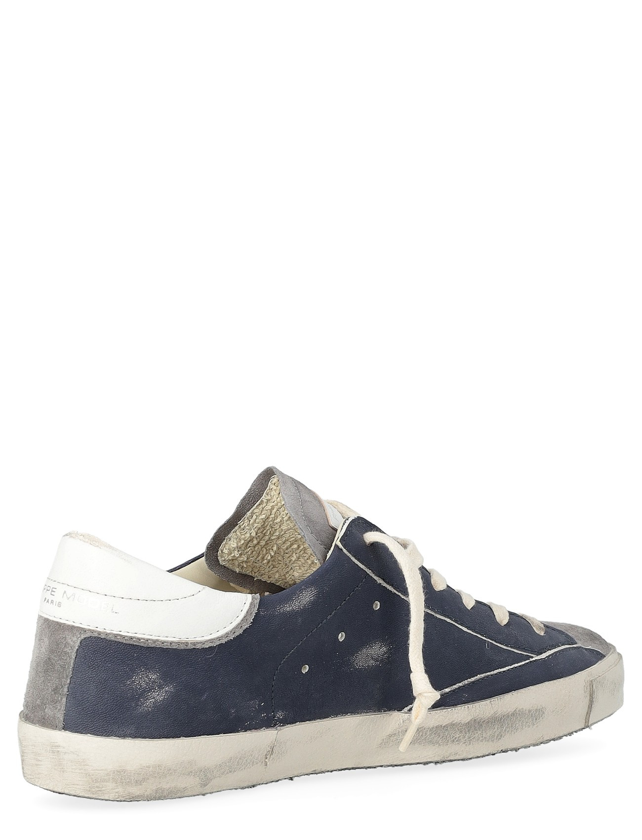 Philippe Model sneakers in blue, white, and gray leather | H-Brands
