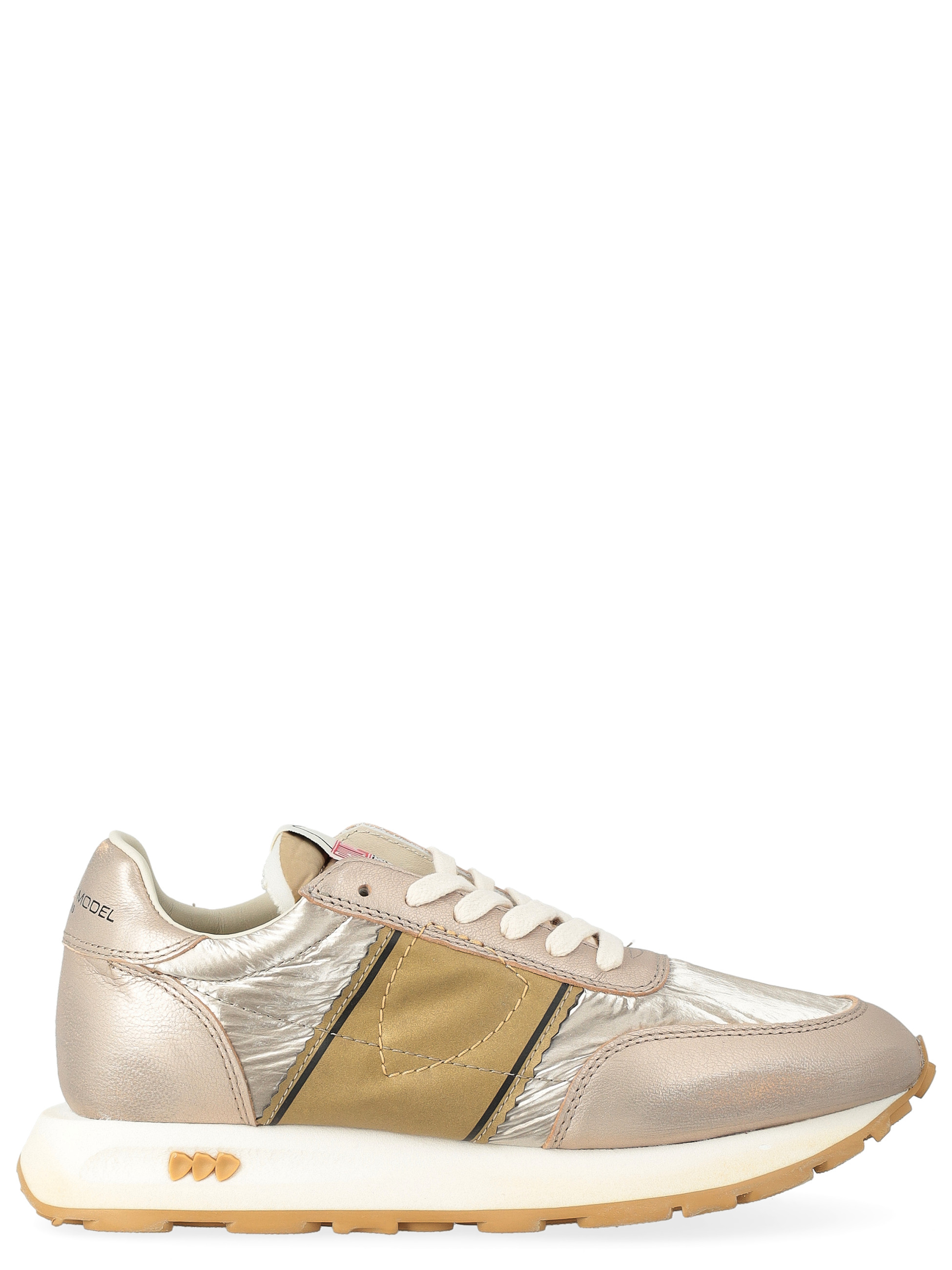 Philippe Model Running Tour sneaker in laminated leather and gold band
