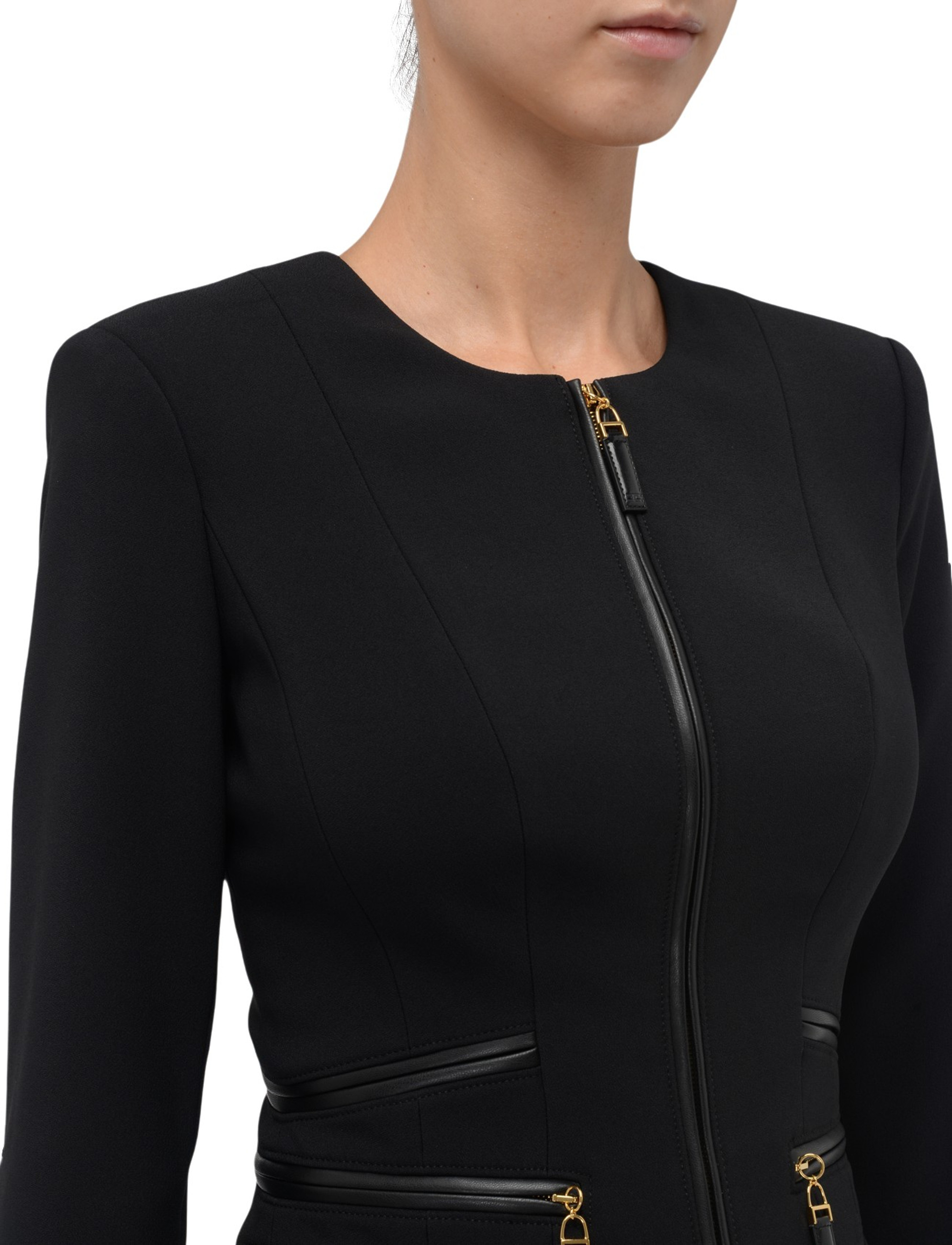 ジャケット・アウター ELISABETTA FRANCHI Elisabetta Franchi belted-tassel Jacket | Black | FARFETCH