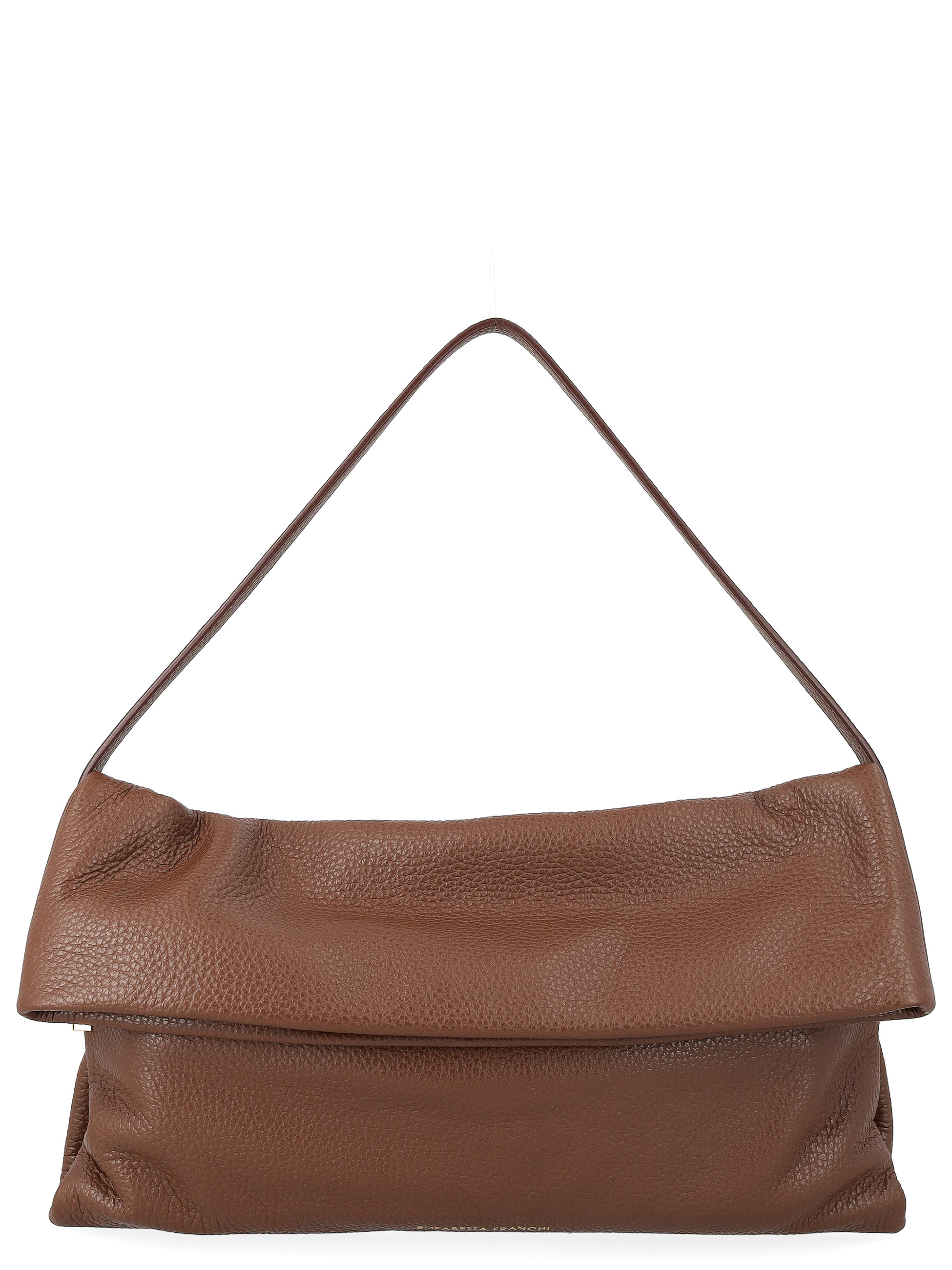 Bolso de piel marrón Elisabetta Franchi