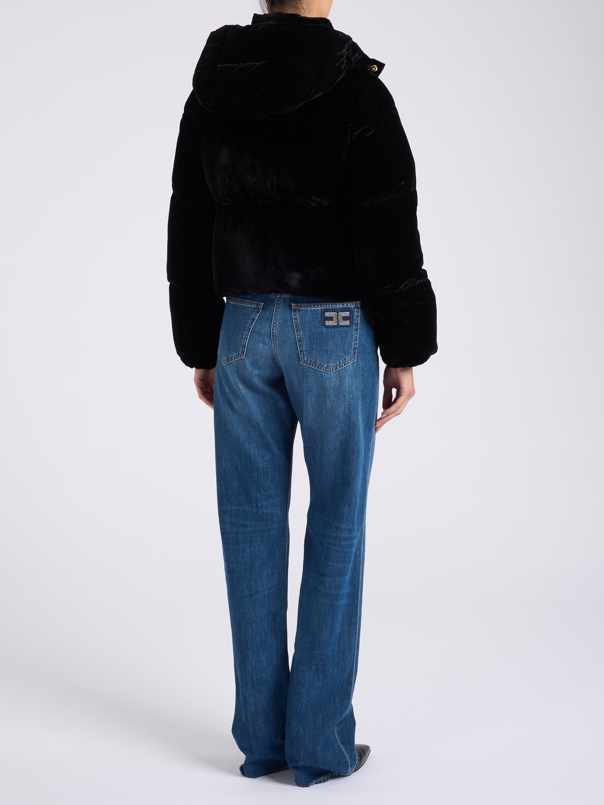 Elisabetta Franchi blackElisabetta Franchi Down jacket | H-Brands
