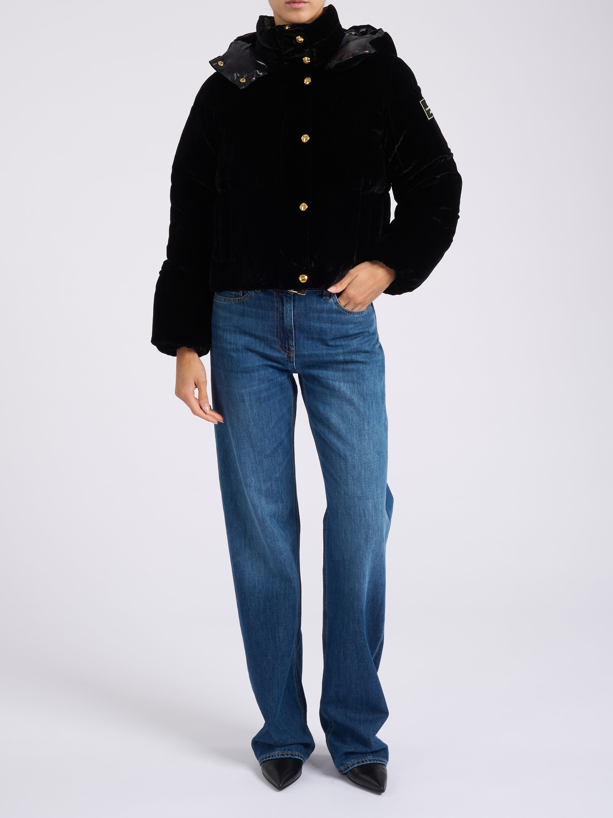 Elisabetta Franchi blackElisabetta Franchi Down jacket | H-Brands