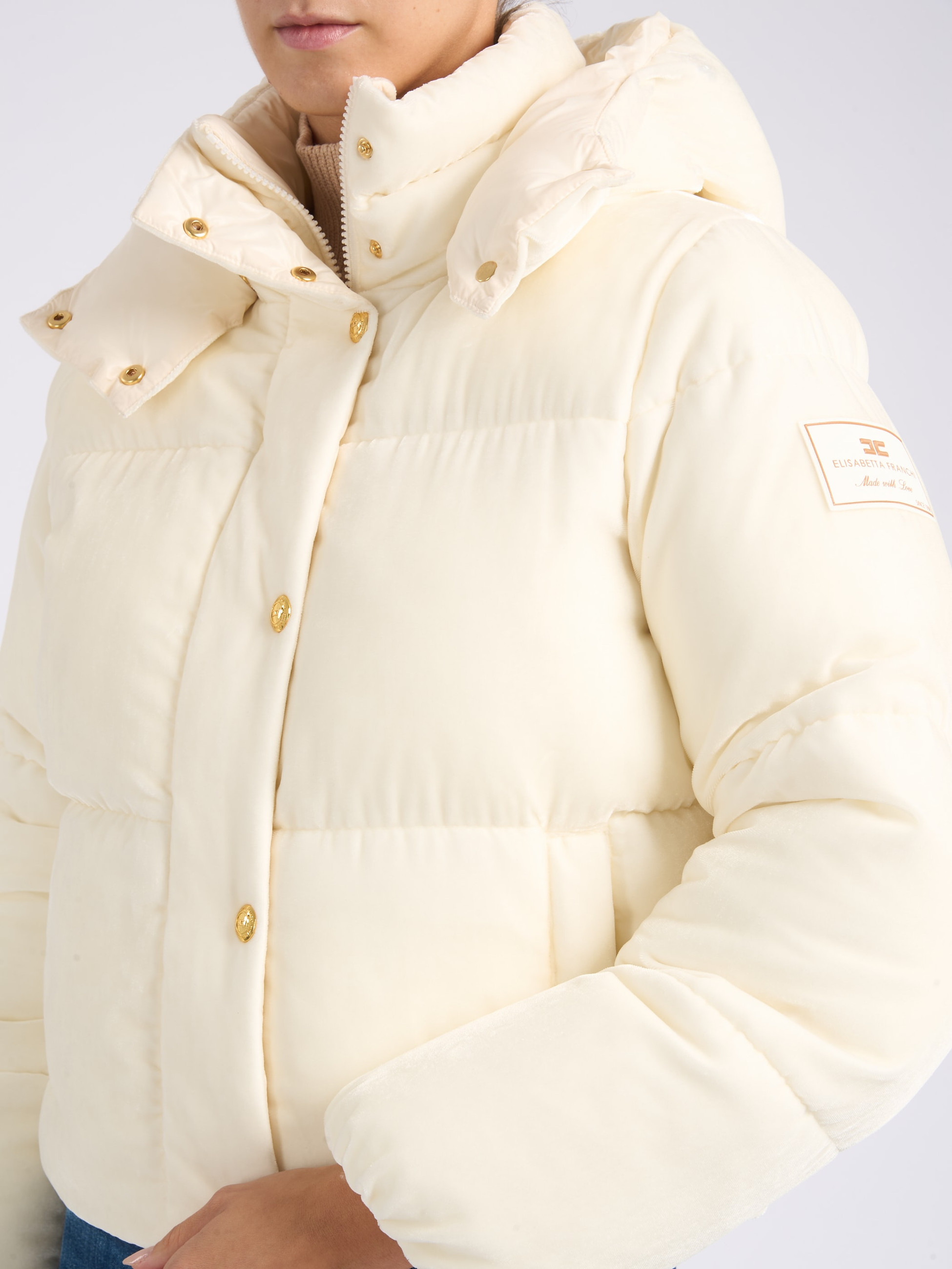 Elisabetta Franchi ダウンジャケット ホワイト Elisabetta Franchi whiteElisabetta Franchi Down jacket | H-Brands
