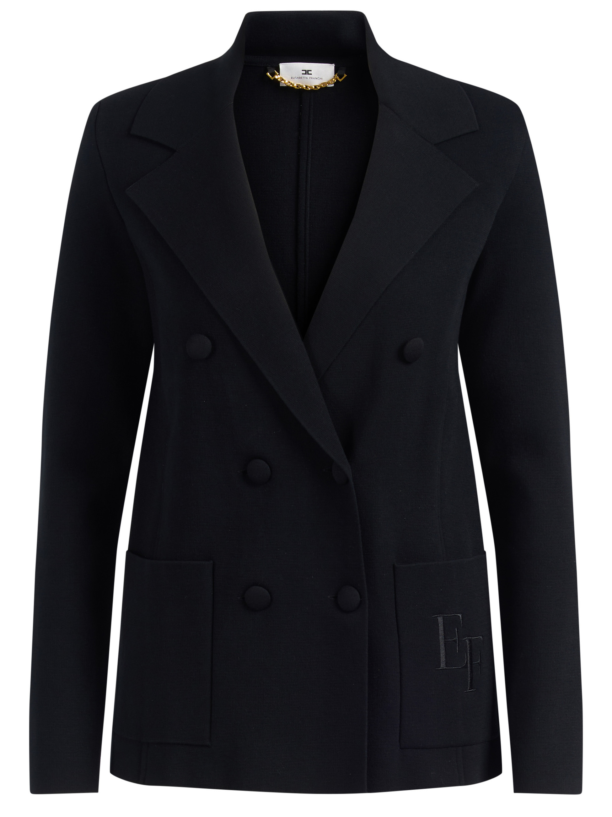 Elisabetta Franchi black embroidered Elisabetta Franchi jacket | H