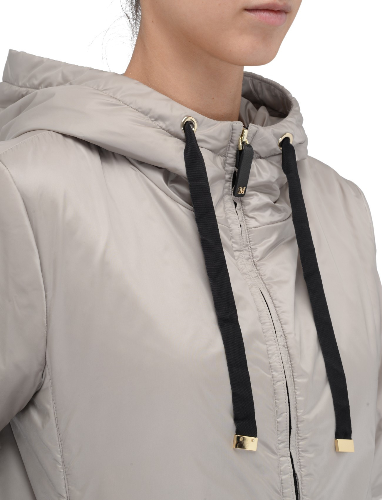 Max Mara The Cube Greenh Jacket in Light Gray Canvas | H-Brands Max Mara The Cube Greenh Jacket in Light Gray Canvas | H-Brands