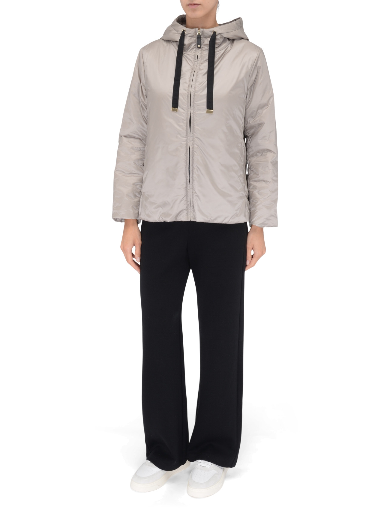 Max Mara The Cube Greenh Jacket in Light Gray Canvas | H-Brands