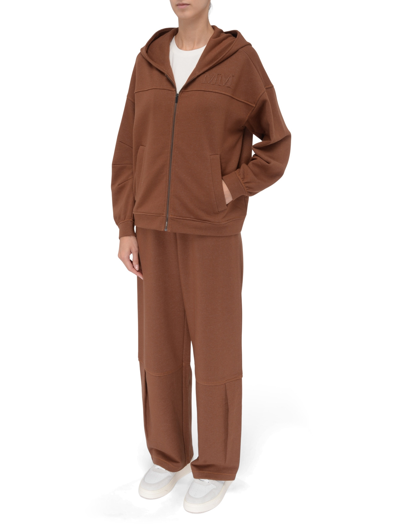 Max Mara MM Brown Cotton Pants | H-Brands