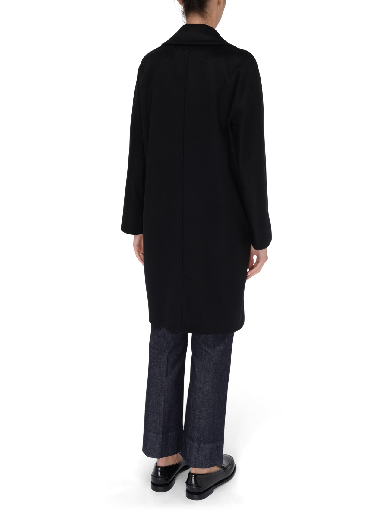 Max Mara Studio Coat in Black Wool | H-Brands