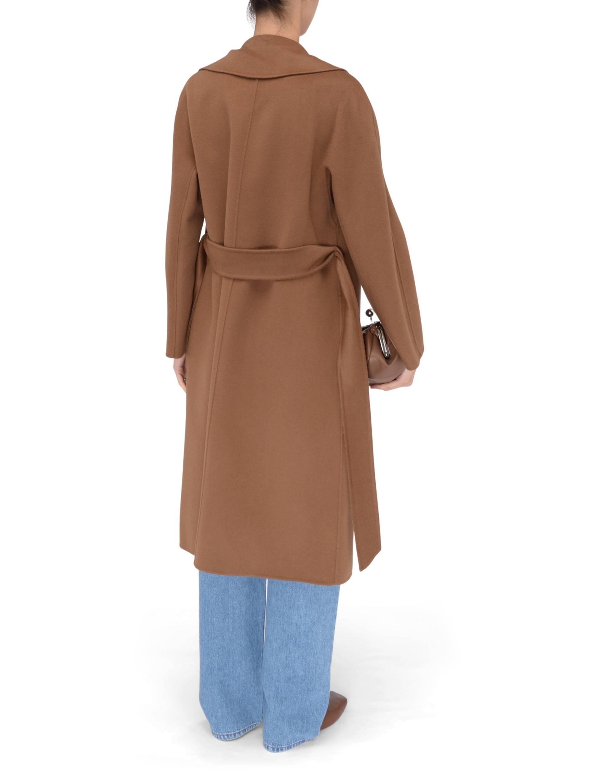 Max Mara Studio Cles coat in hazelnut cashmere blend | H-Brands Max Mara Studio Cles coat in hazelnut cashmere blend | H-Brands