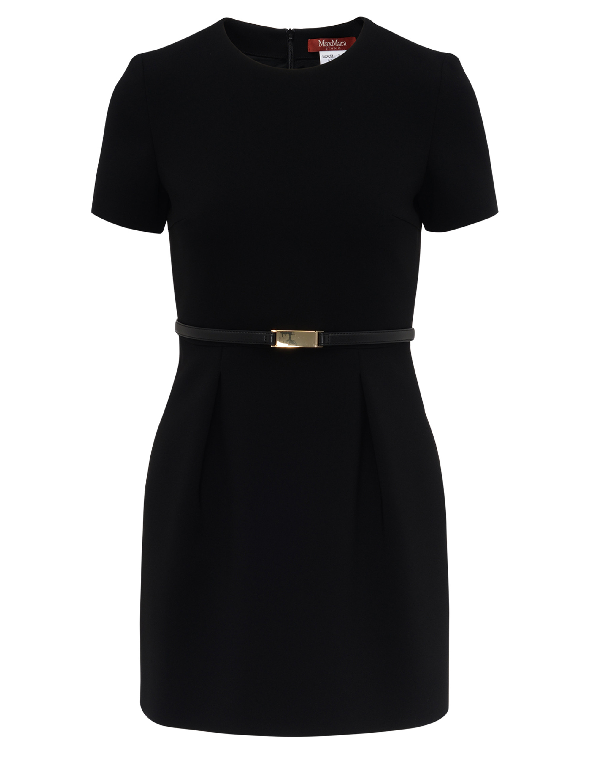 Max Mara Studio Kefalos minidress in black cady