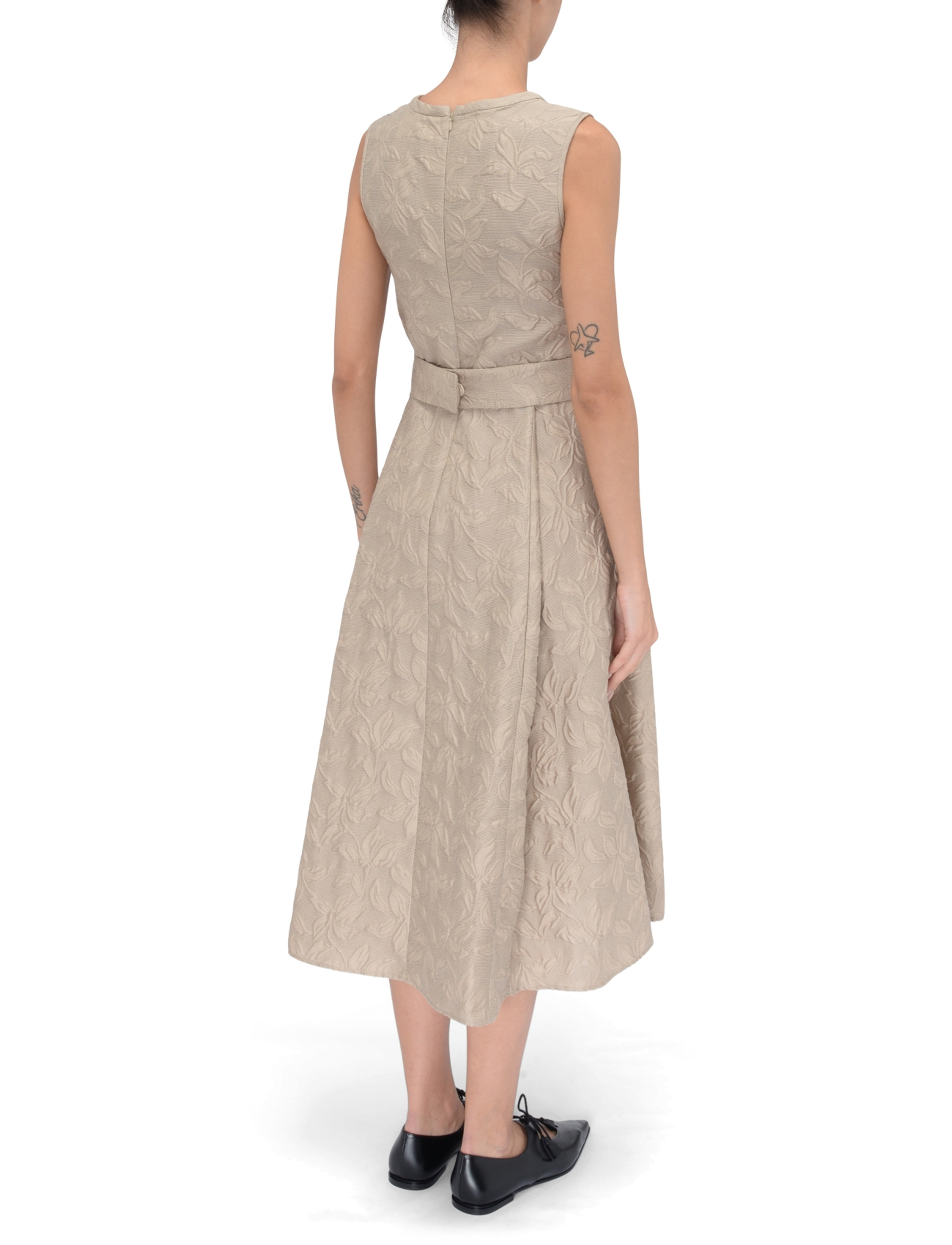 S Max Mara Fiaba cotton and silk beige dress | H-Brands S Max Mara Fiaba cotton and silk beige dress | H-Brands