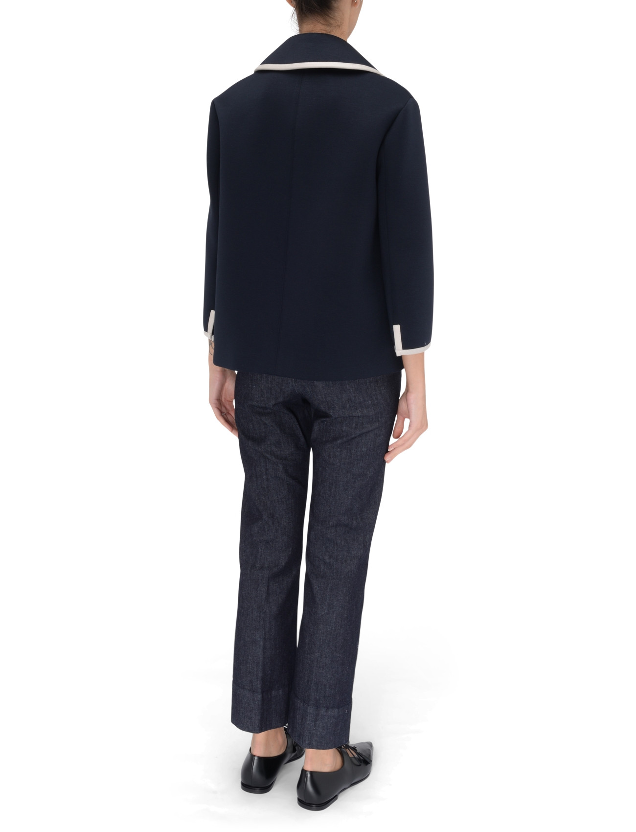 S Max Mara Jacket in Blue Jersey | H-Brands