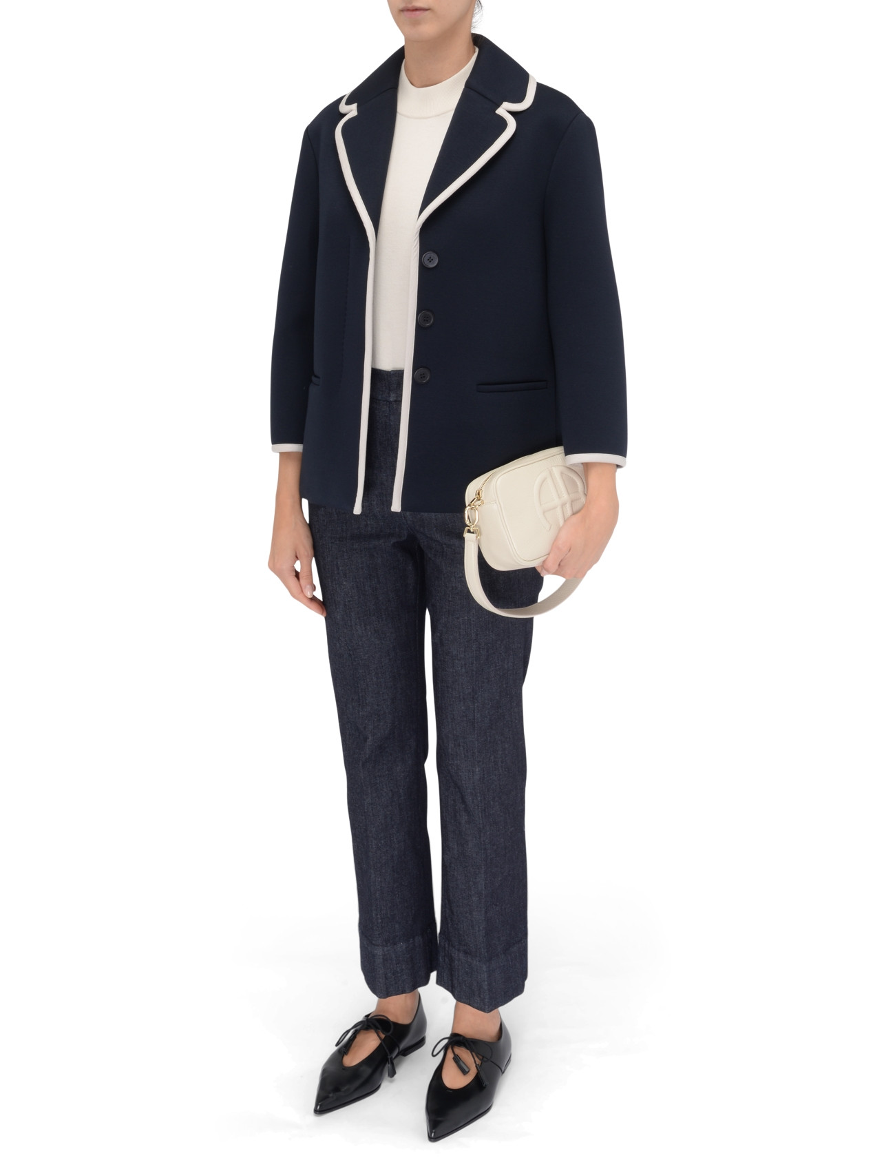 S Max Mara Jacket in Blue Jersey | H-Brands