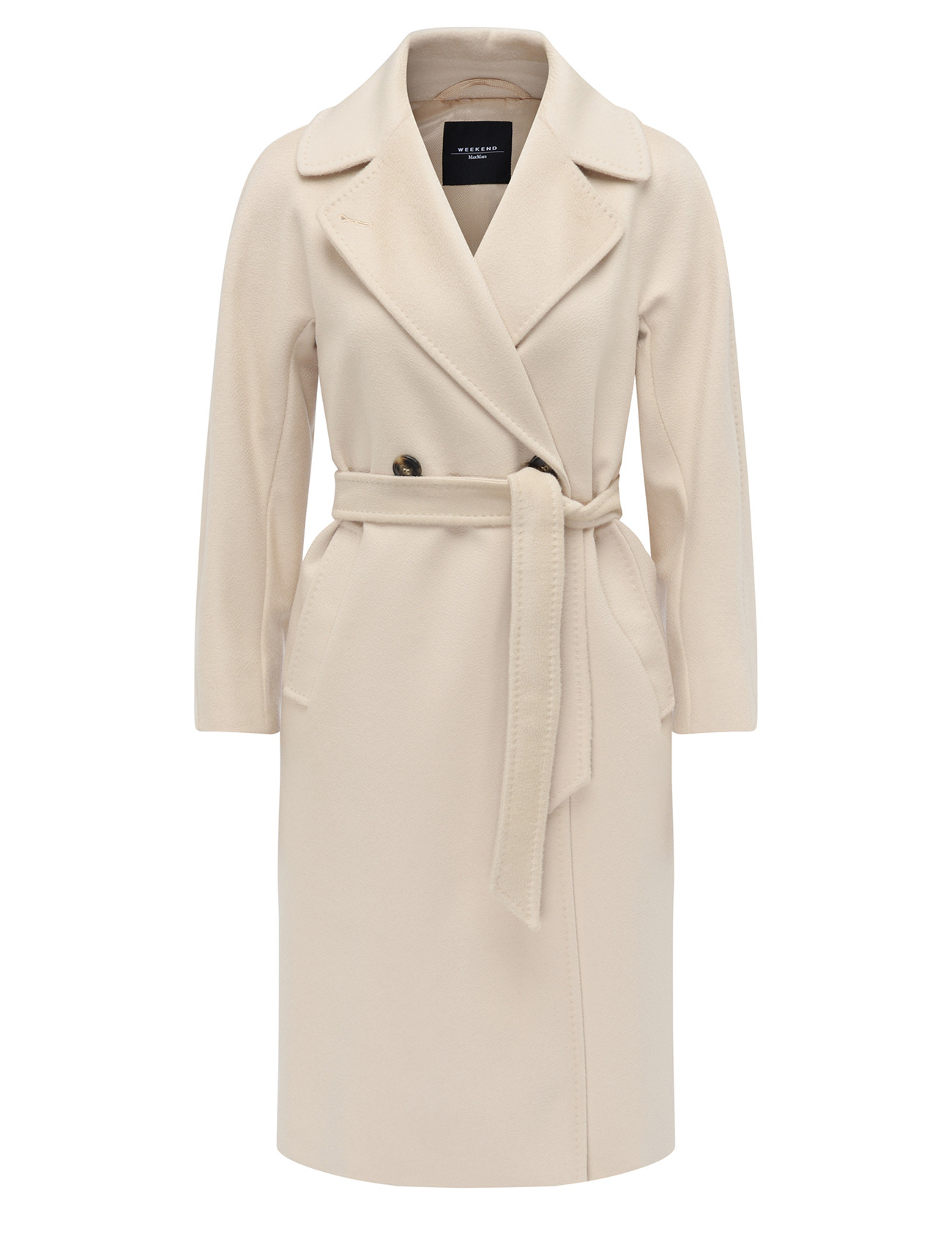＊美品＊ MAX MARA WEEKEND レインコート (サイズ38）ベージュ Weekend Max Mara Coat in Ivory Wool | H-Brands