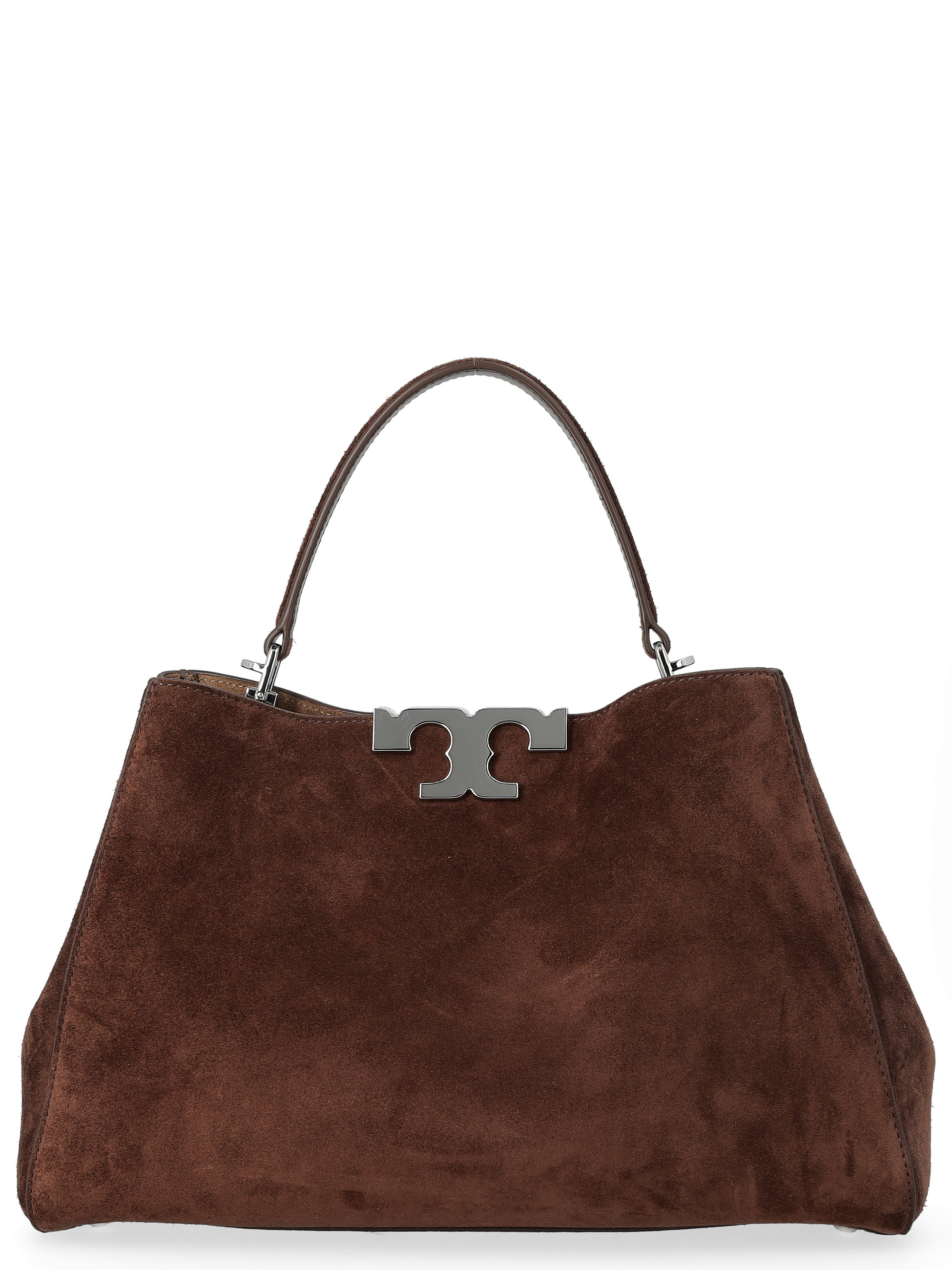 Tory Burch Eleanor Satchel en ante marrón