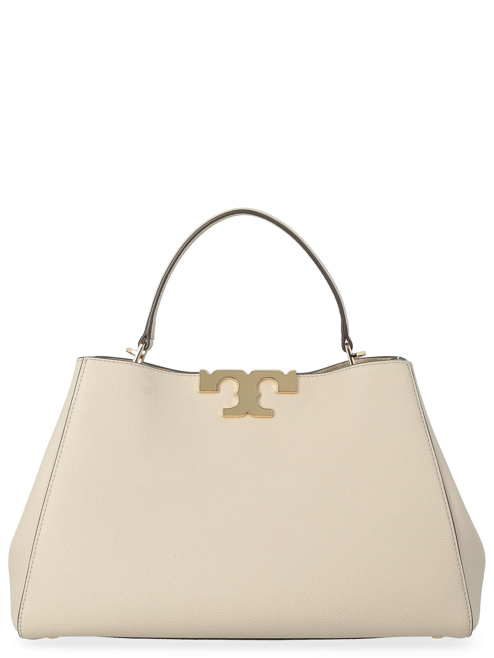 Tory Burch Soft Satchel in Ivory Leather | H-Brands