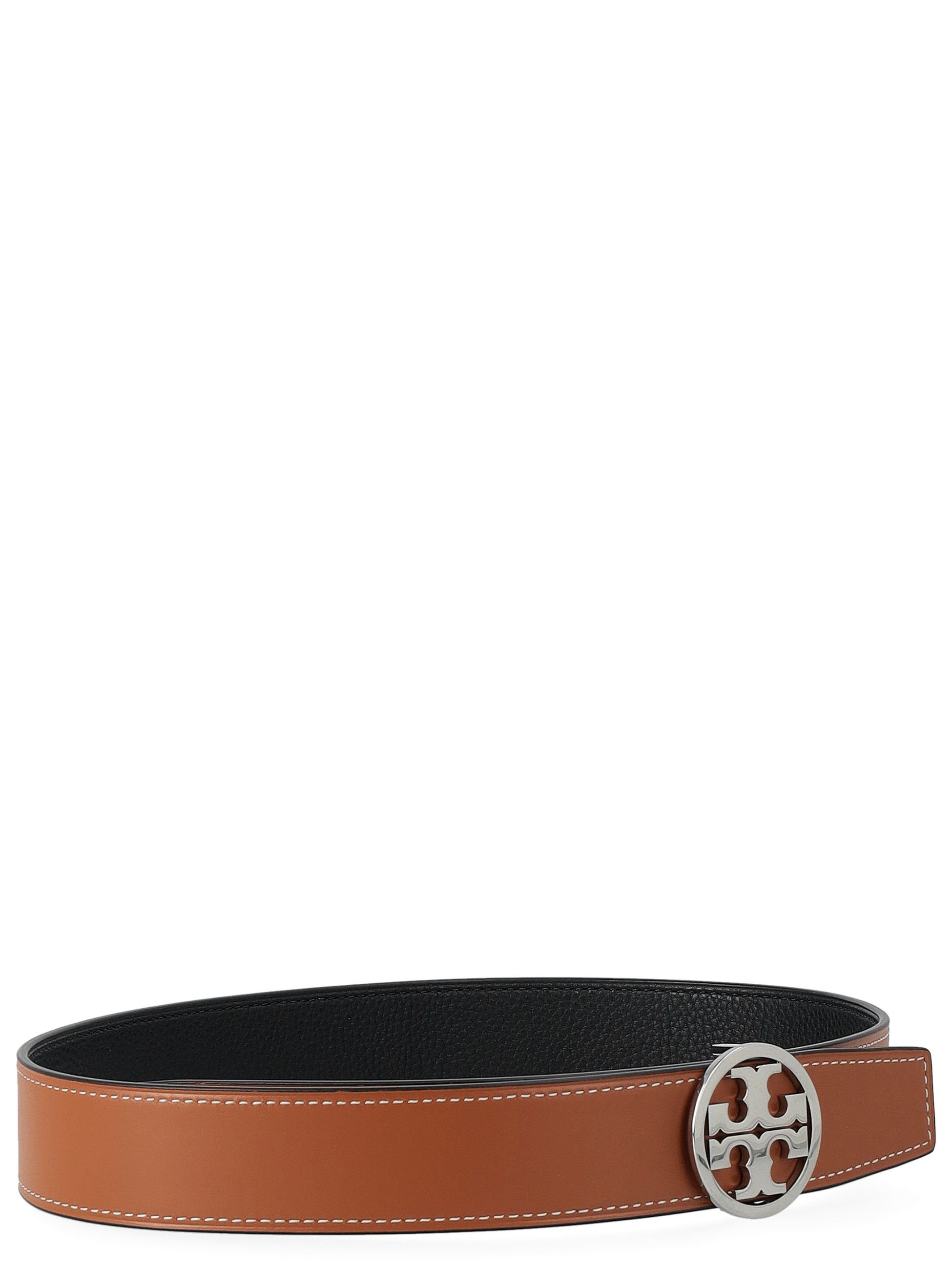 Tory Burch Reversible Belt in Black Leather and Suede | H-Brands display picture 1