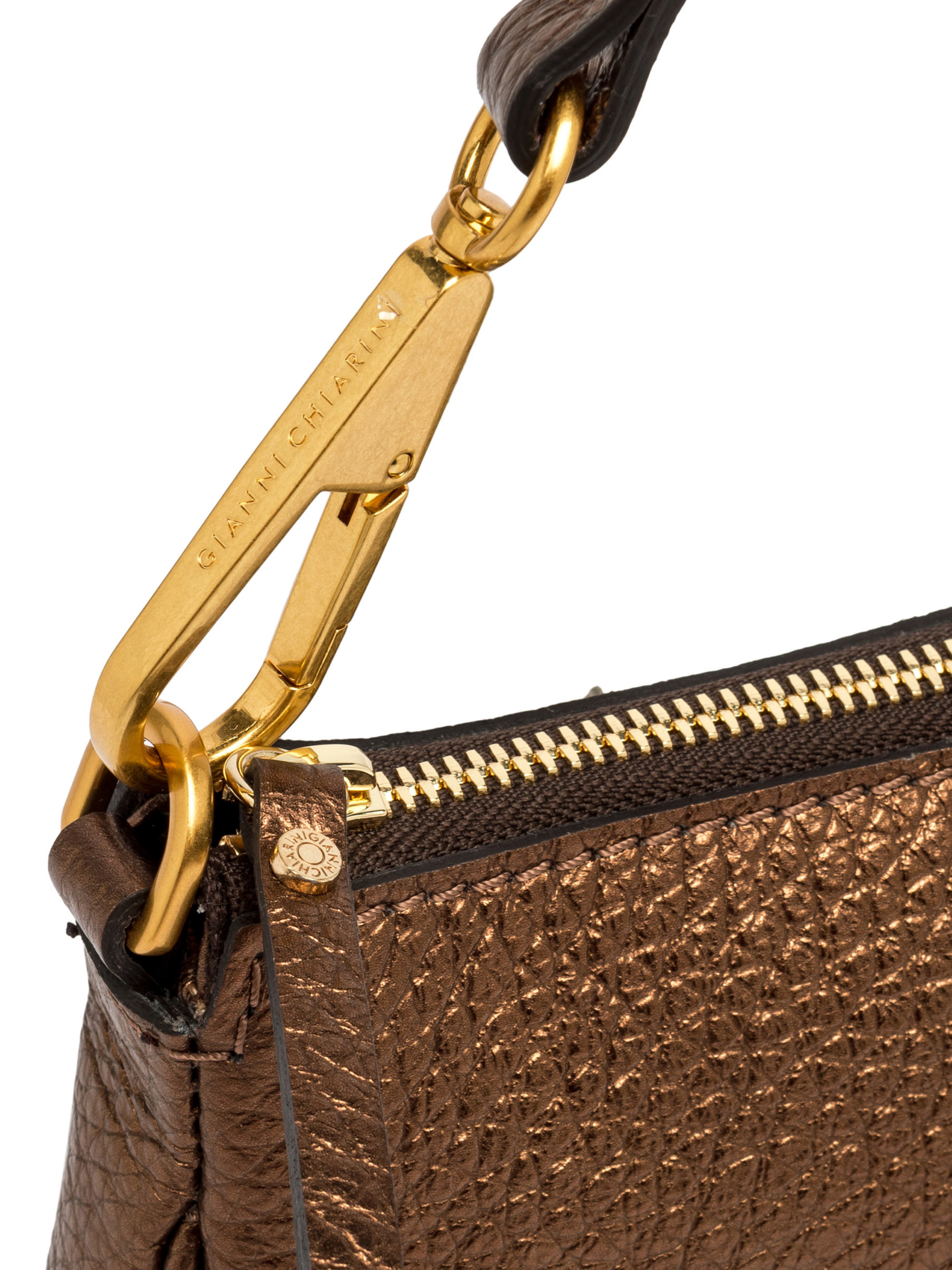 Gianni Chiarini Handbag in Bronze-Colored Leather | H-Brands