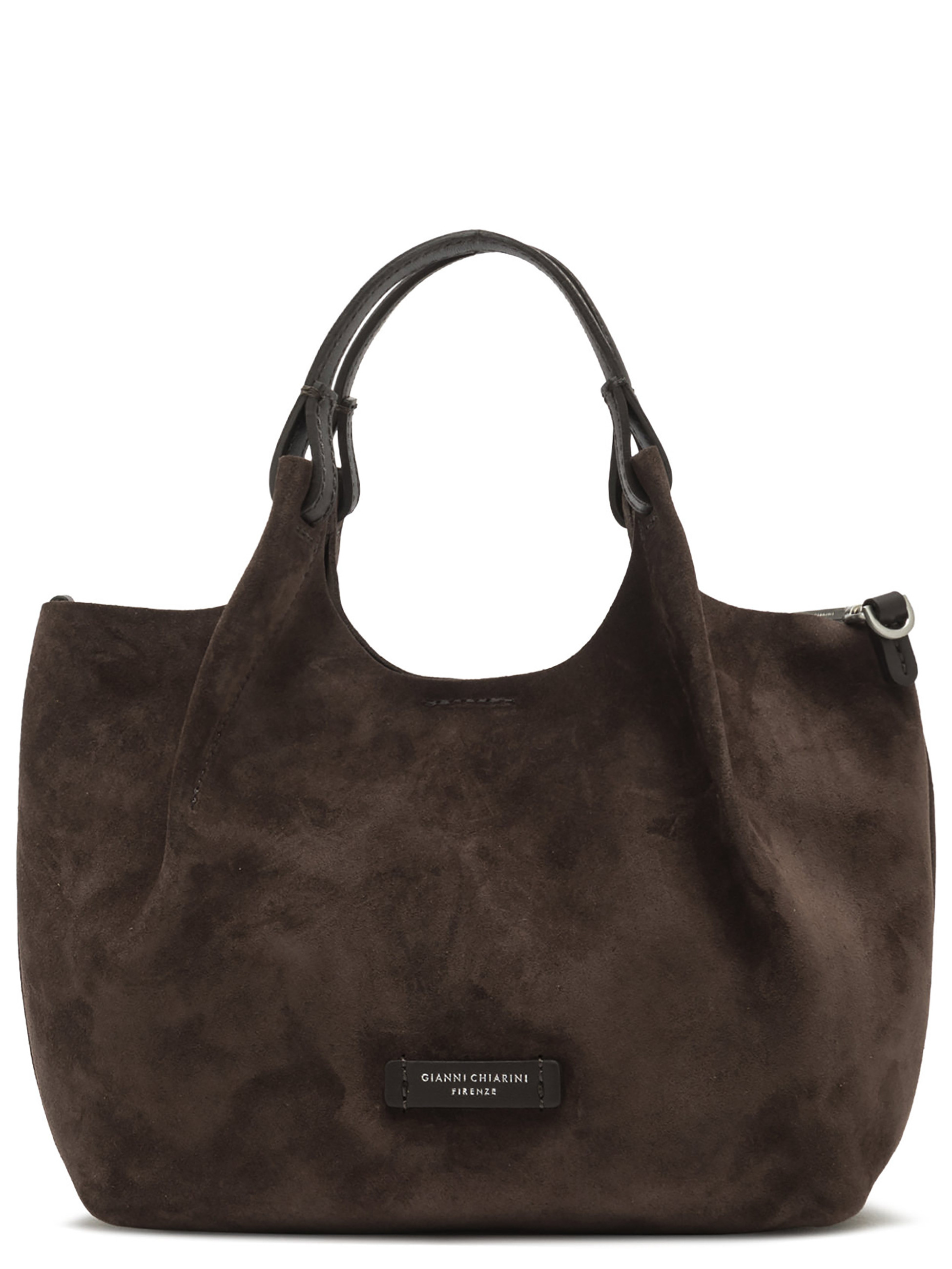 Gianni Chiarini Small Brown Suede Shoulder Bag | H-Brands