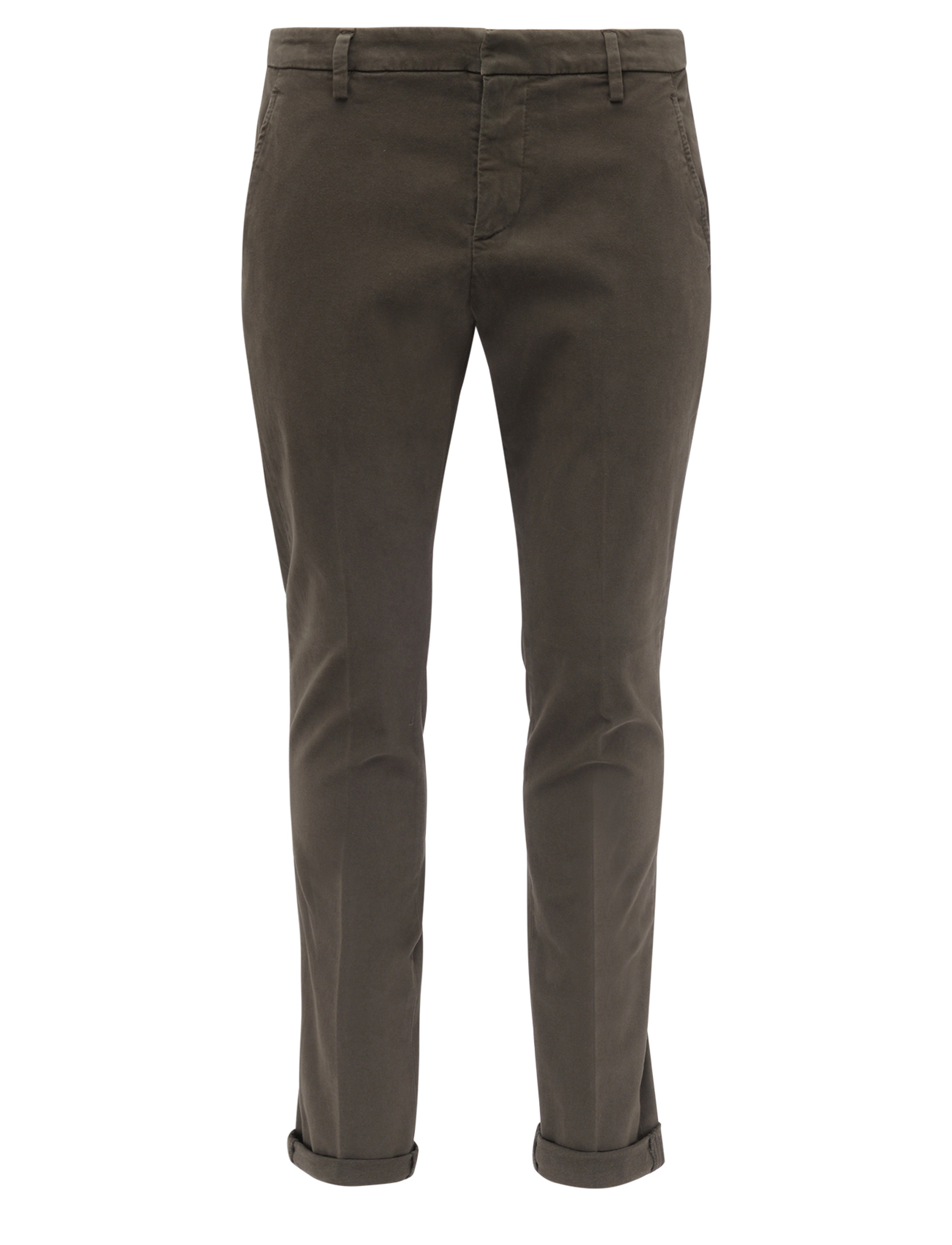 Pantalón de gabardina marrón Dondup Gaubert 