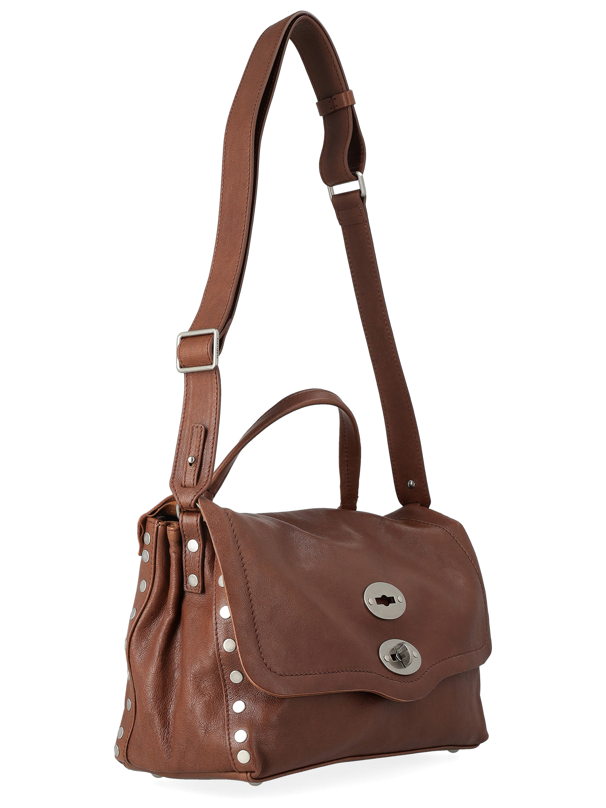 Zanellato Tabacco Small Handbag in Smooth Sandalwood Brown Leather