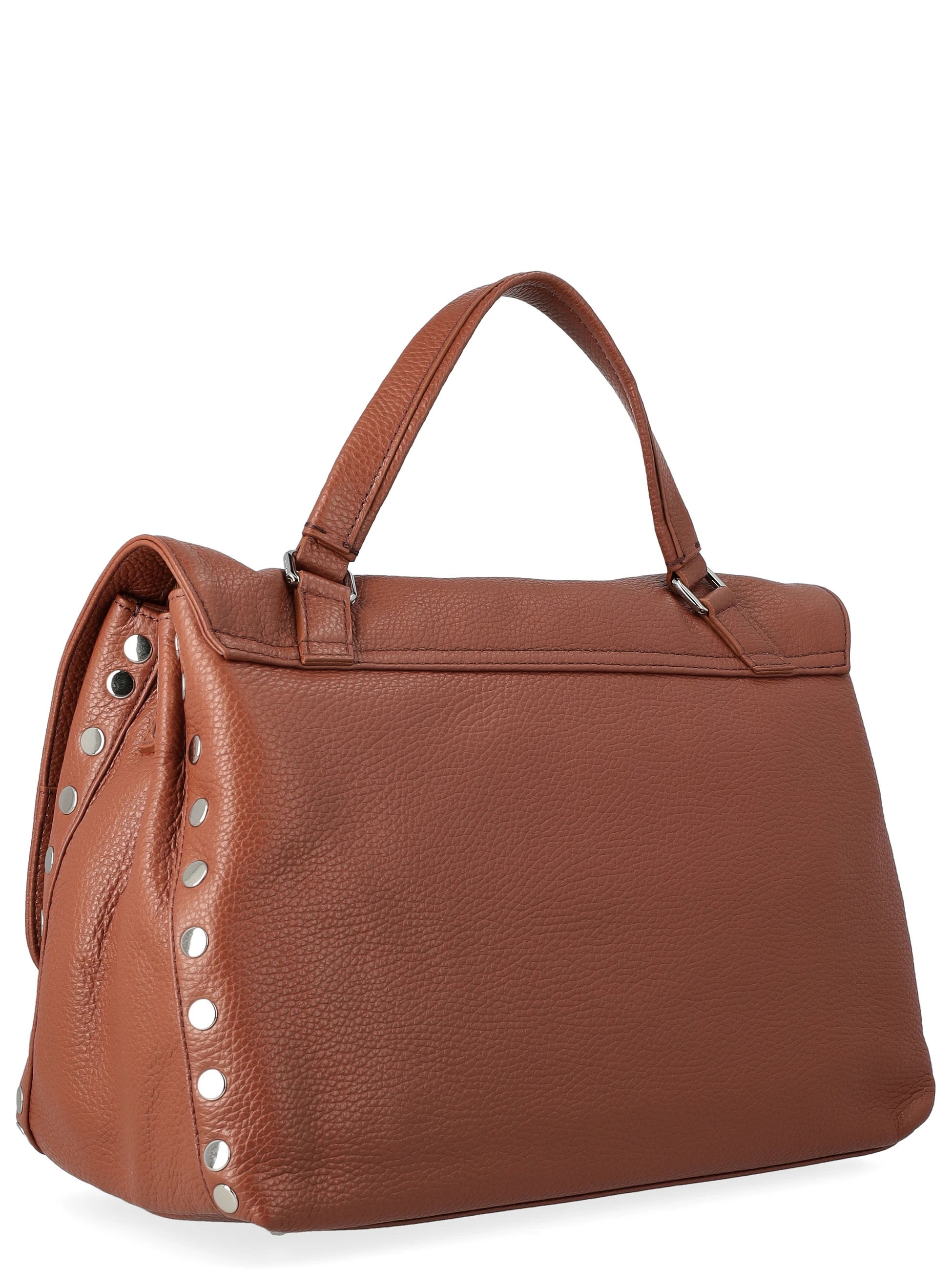 Borsa Zanellato Postina Daily M in pelle martellata marrone 