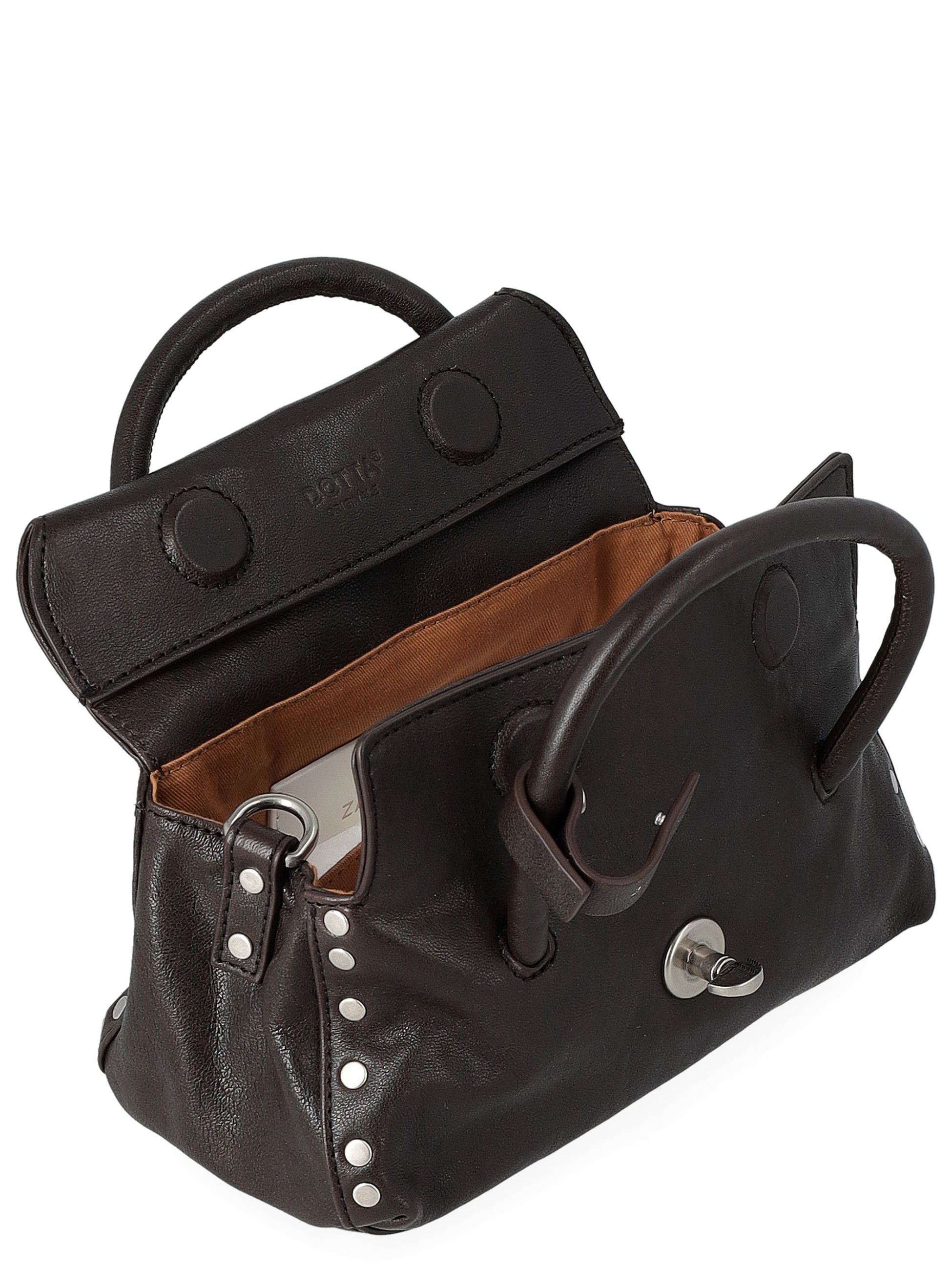 Zanellato Tabacco Baby Bag in Charcoal Brown Smooth Leather | H-Brands