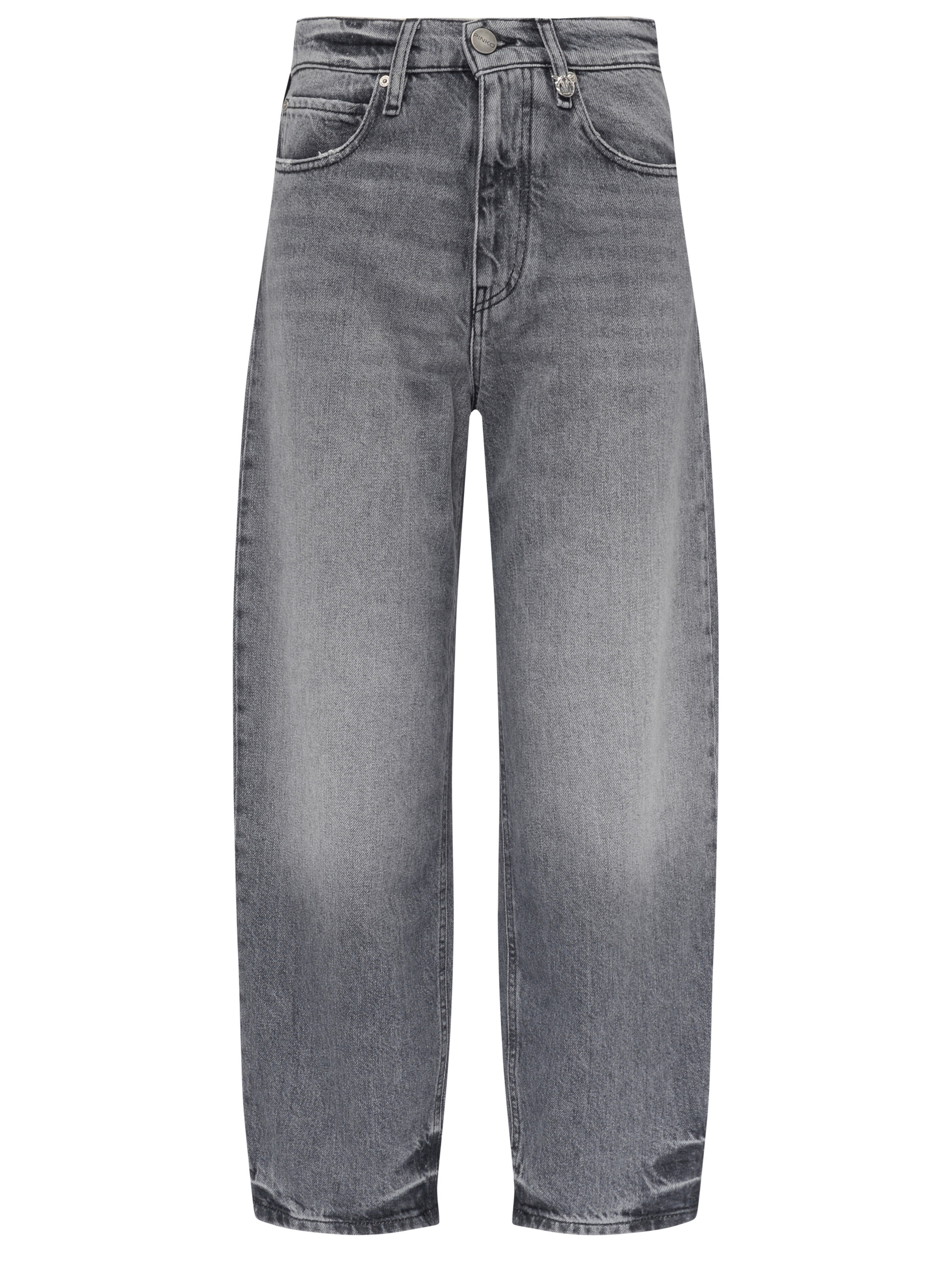 Vaqueros globo Pinko Estelle en denim gris Vaqueros globo Pinko Estelle en denim gris