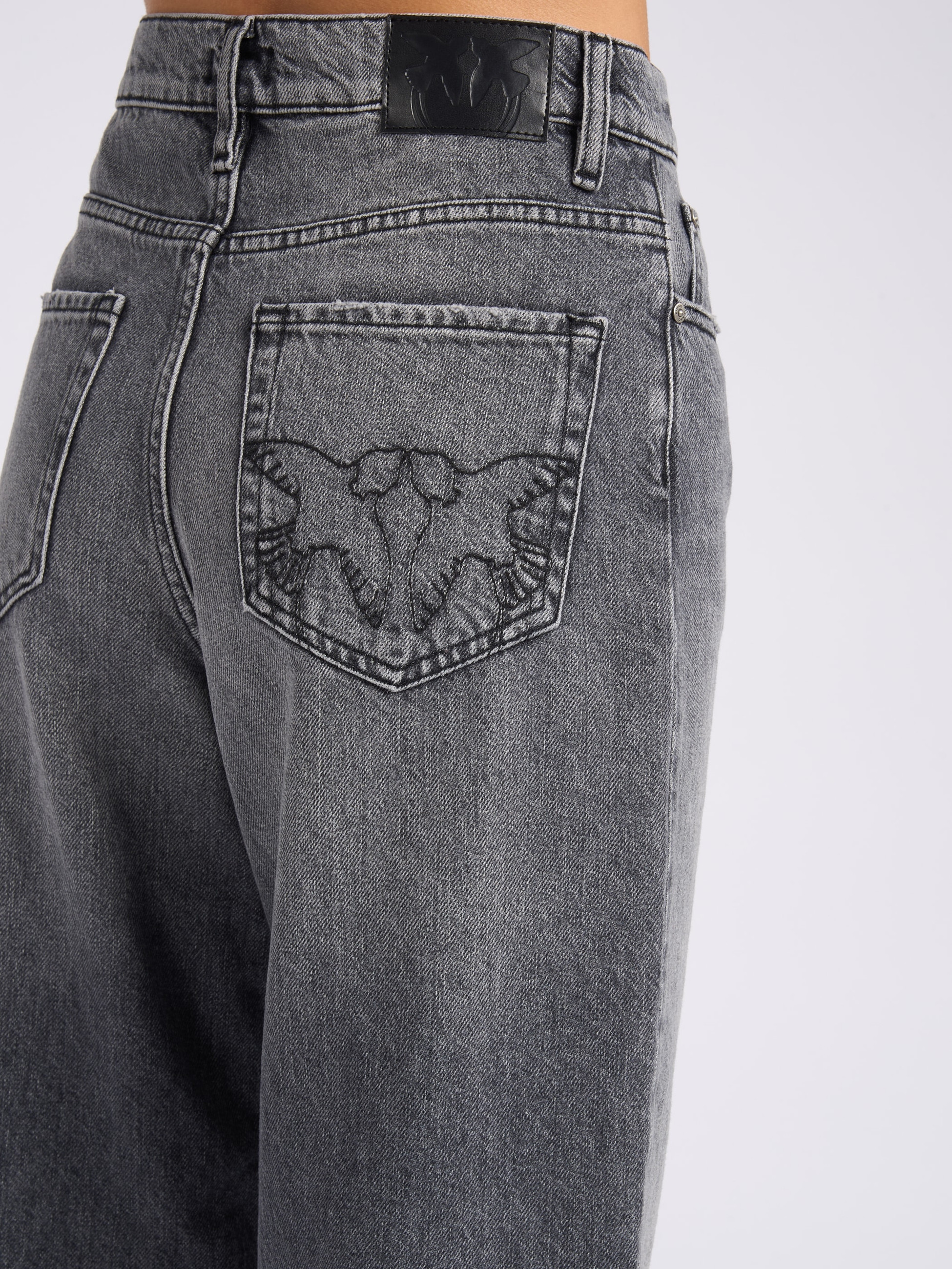 Pinko balloon jeans in gray denim | H-Brands